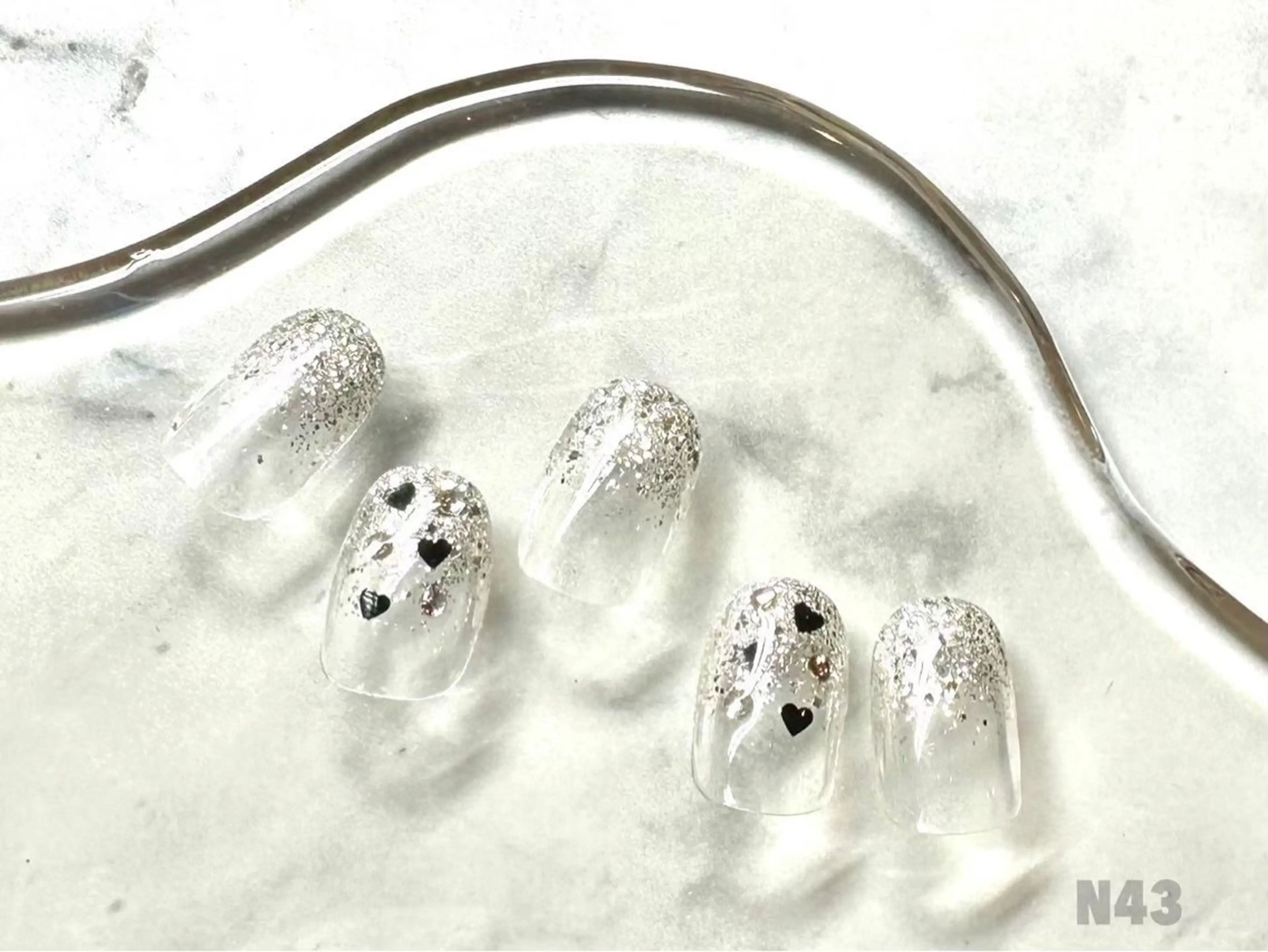 ネイル シンプルネイル 岡矢joieange 心斎橋店のネイルデザイン