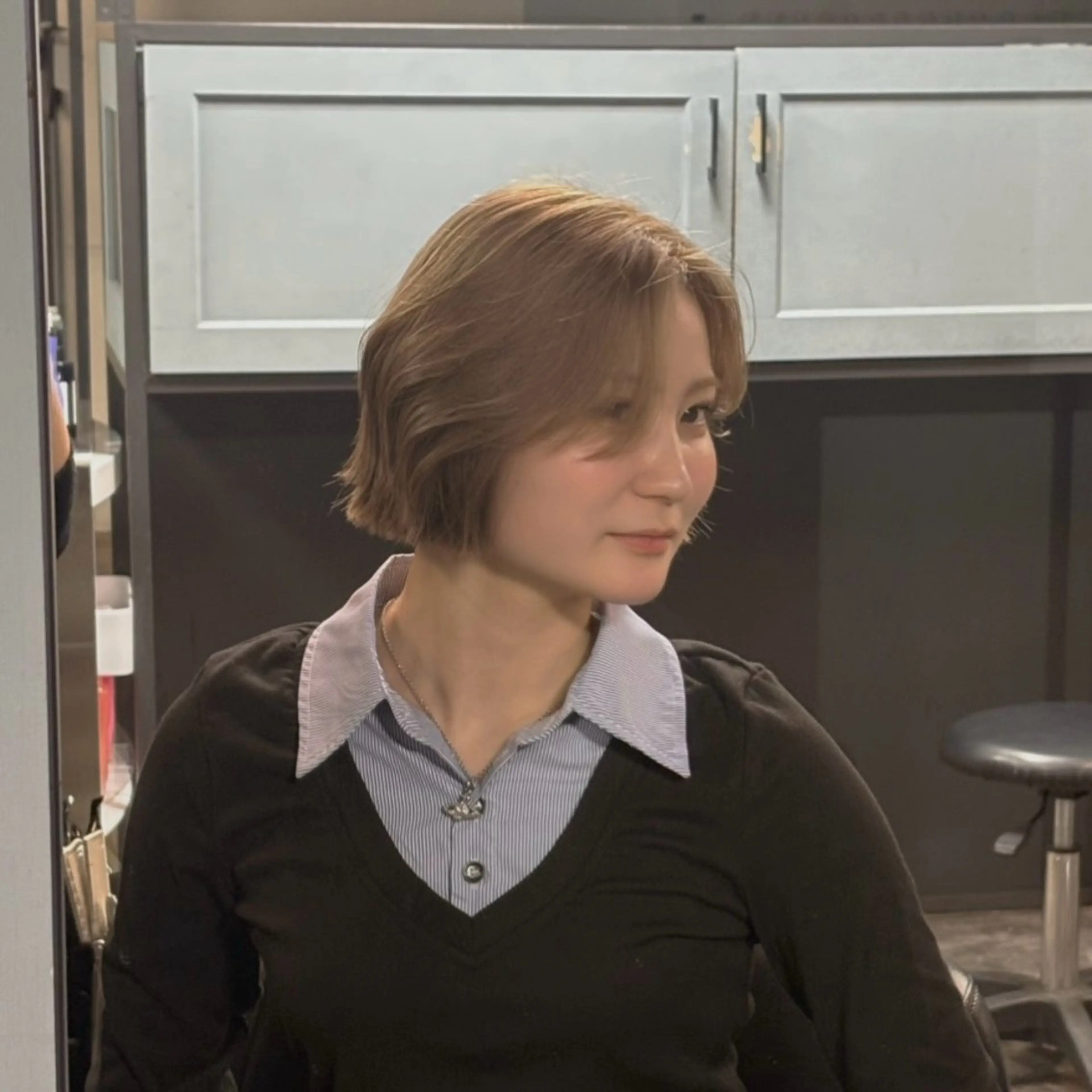 ショート ボブ カット 暖色カラー/髪質改善 🐮ユイカのヘアスタイル