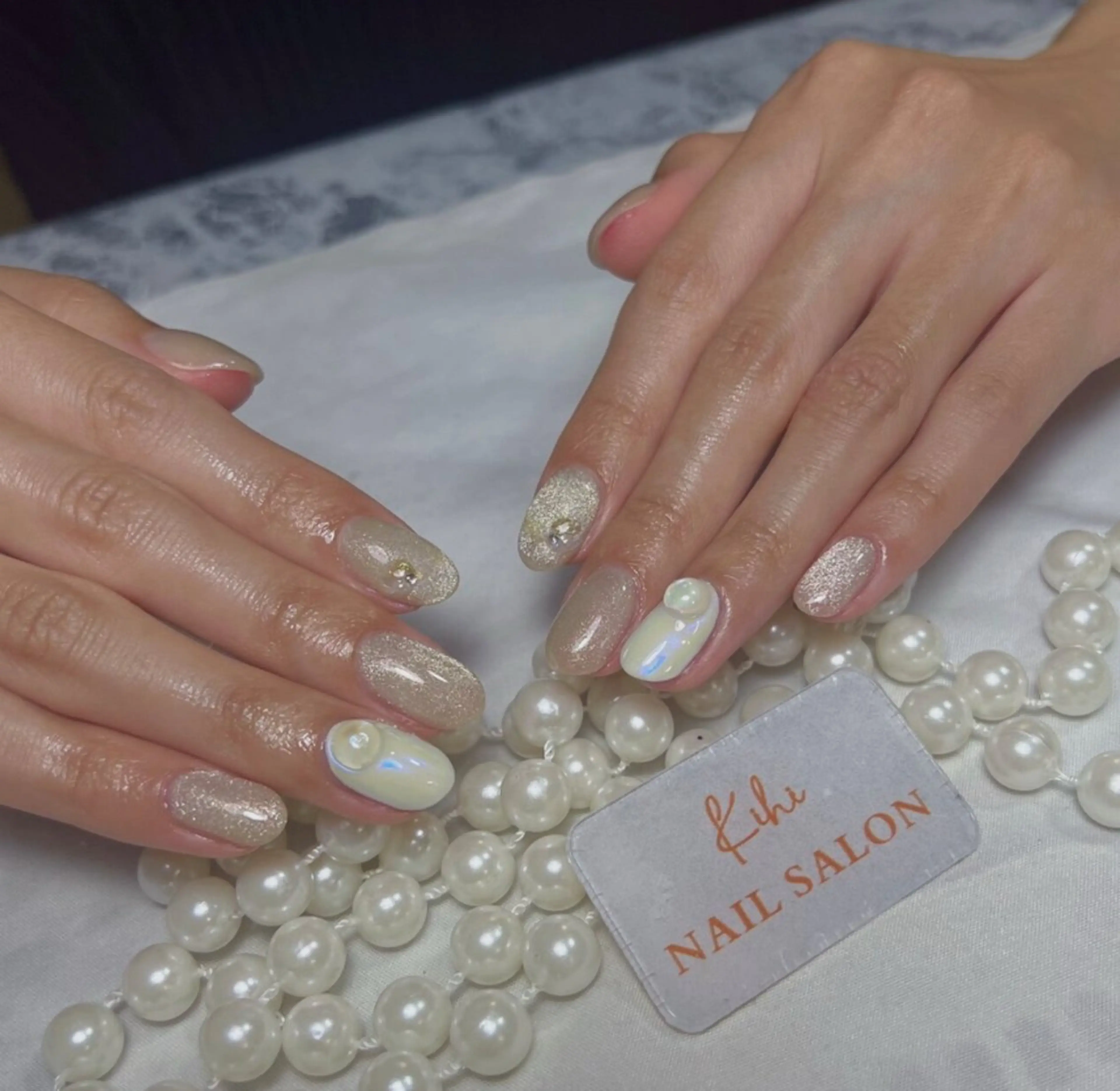 ネイル アートネイル フレンチネイル ジェルネイル グラデーション 韓国ネイル 村中 ハナのネイルデザイン