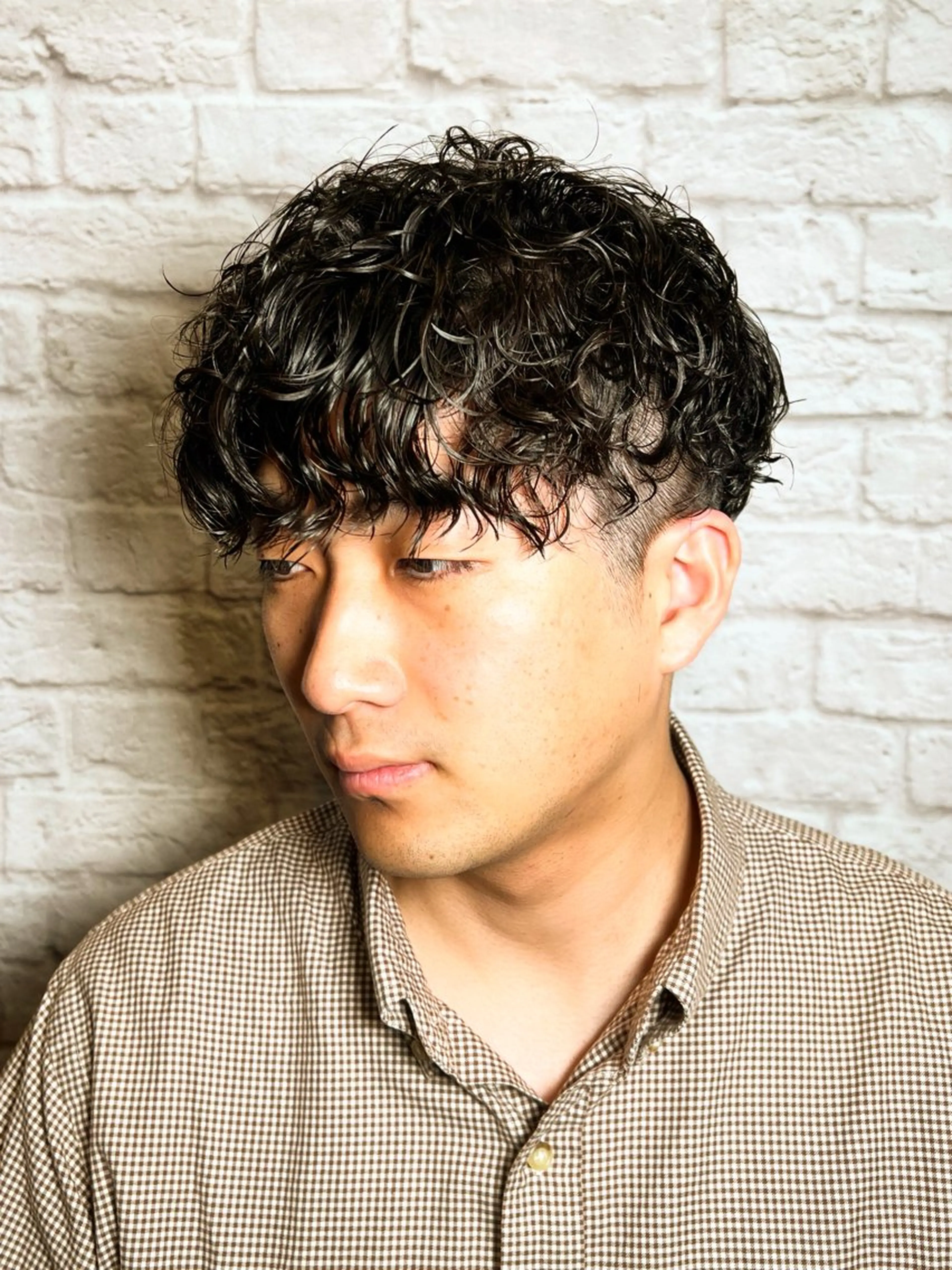 ショート カラー パーマ ヘアアレンジ メンズ カット パーマ メンズカット/パーマ 山崎航平💈のヘアスタイル