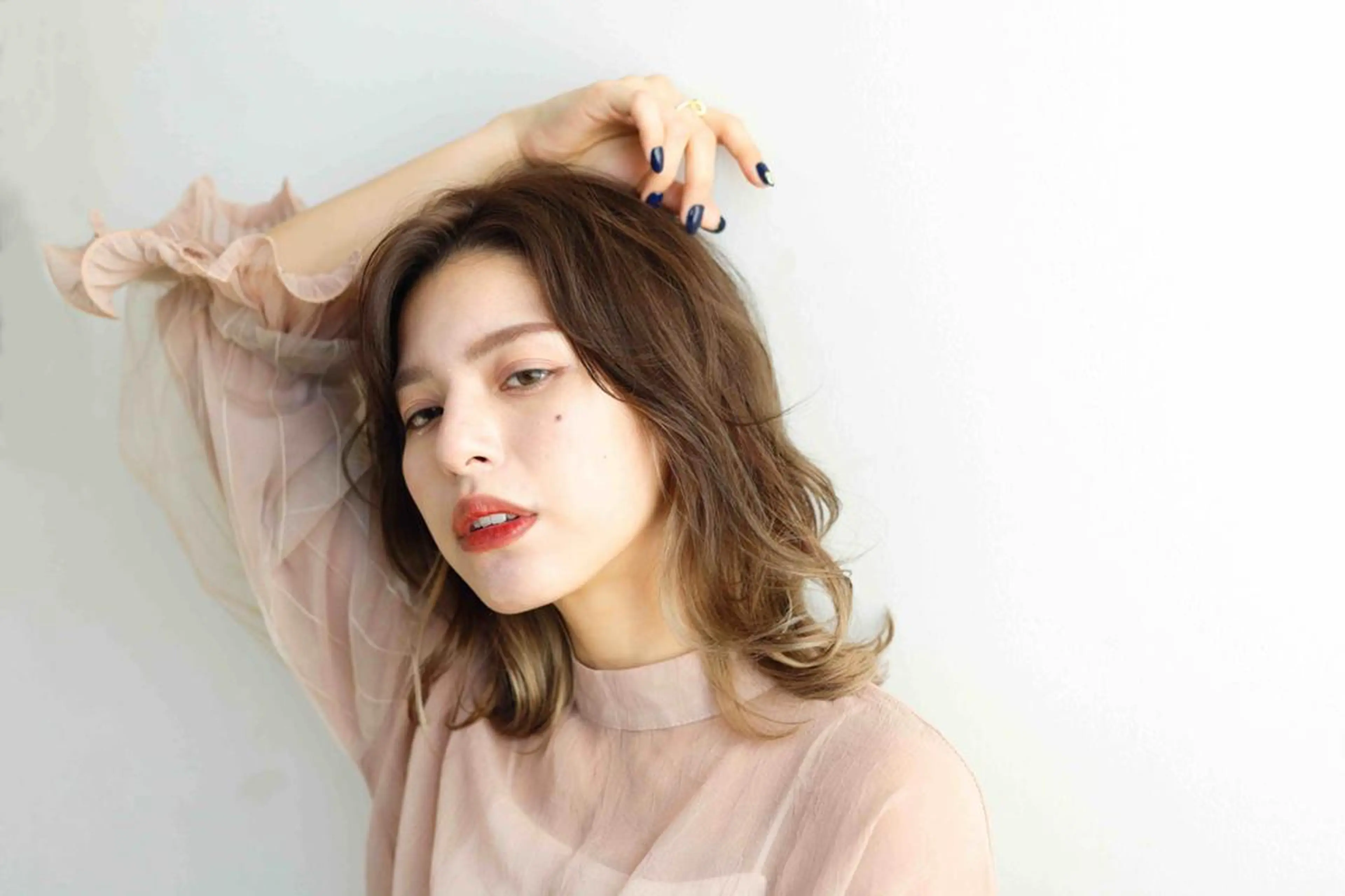 ミディアム カラー c＆ ちはるのヘアスタイル