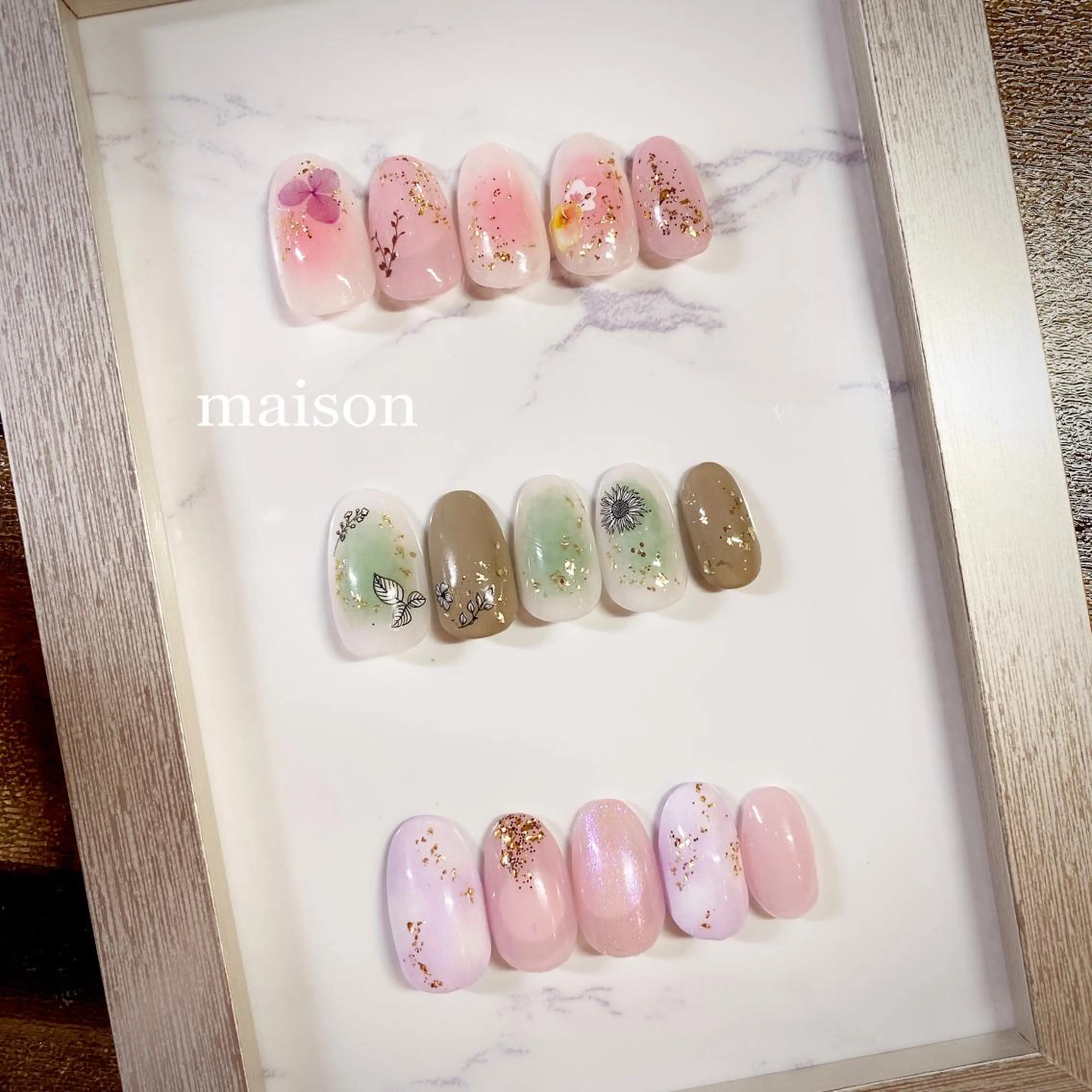 ネイル 春ネイル ハンドネイル ISHIHARA KANAのネイルデザイン