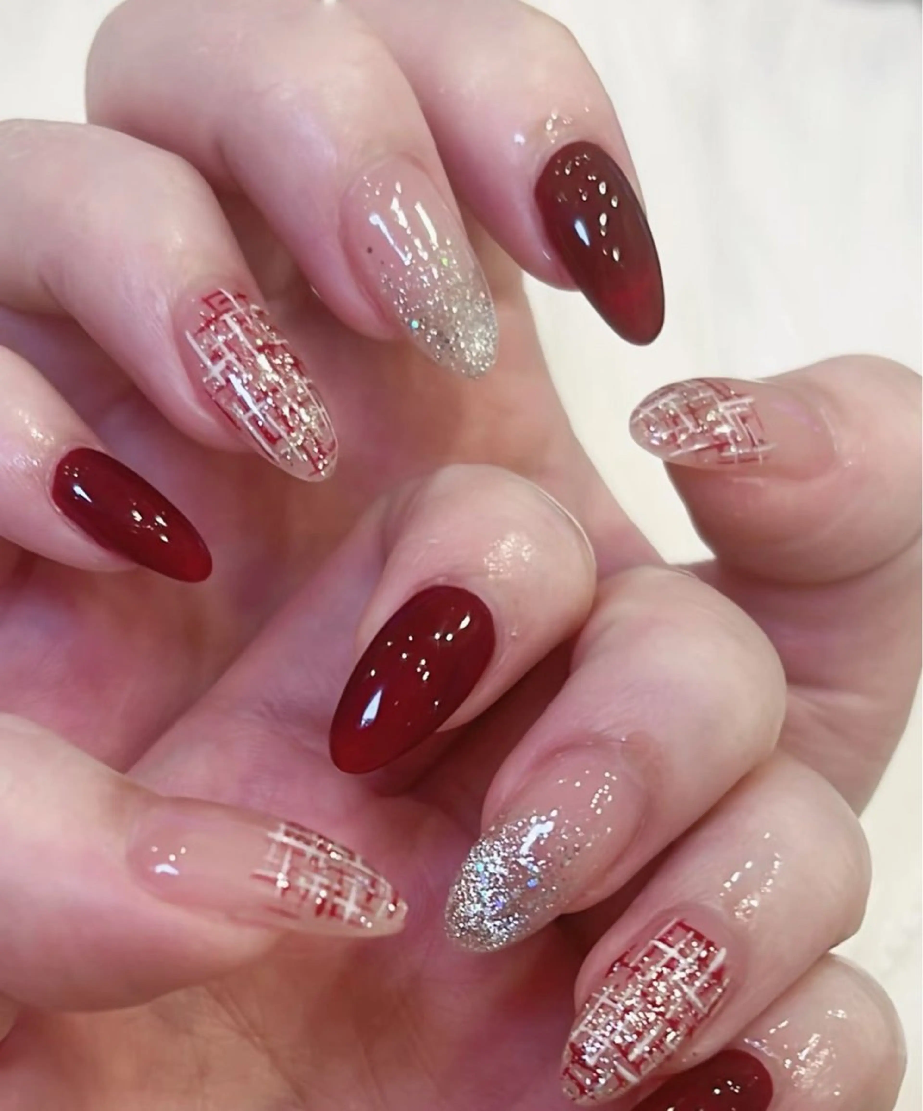 ネイル Chiara 長さだしのネイルデザイン