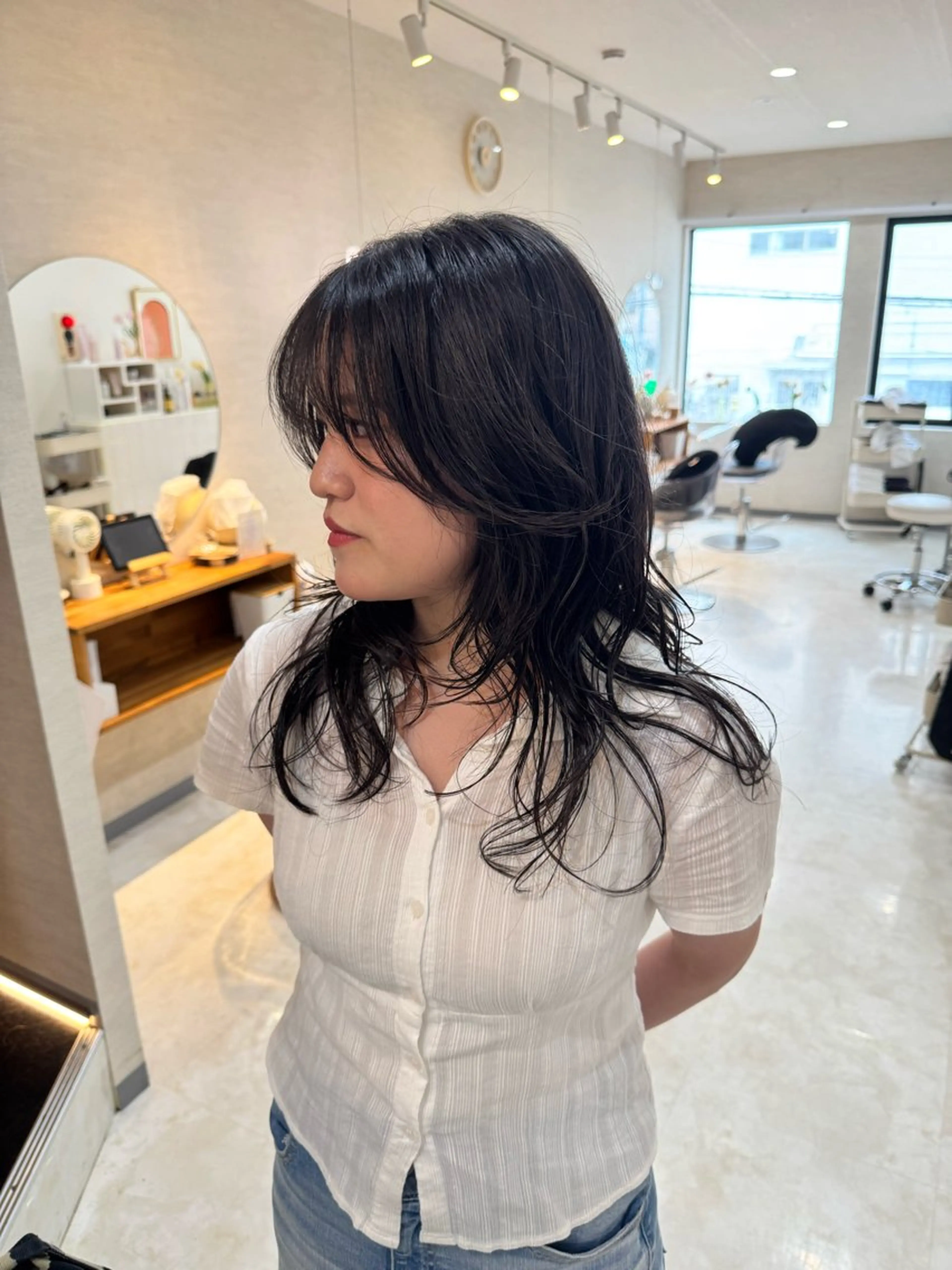 ロング パーマ コイデ リュウセイのヘアスタイル