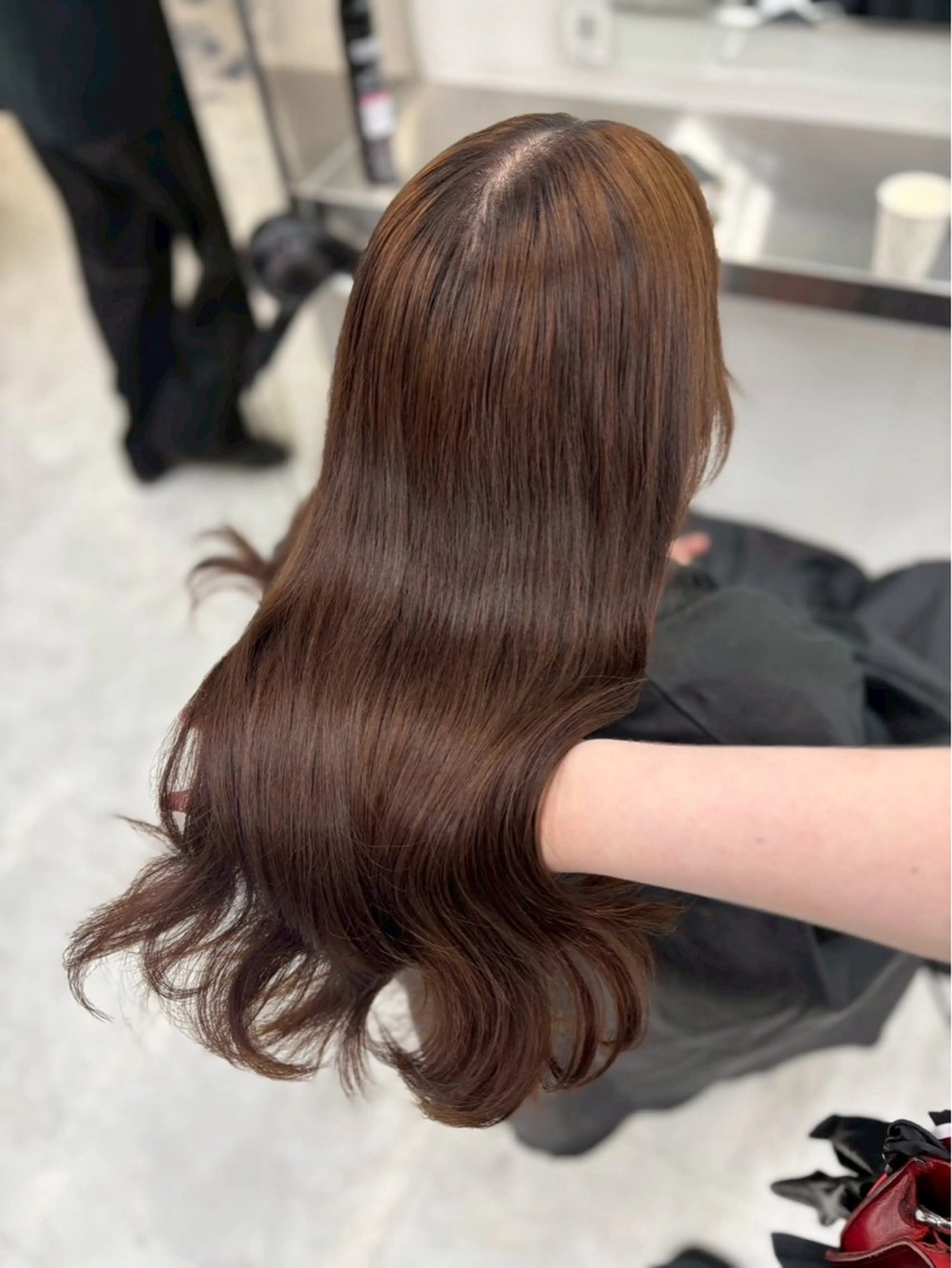 ロング カラー カット ヘアカラー 上品モテヘア🩶 karen🩶のヘアスタイル