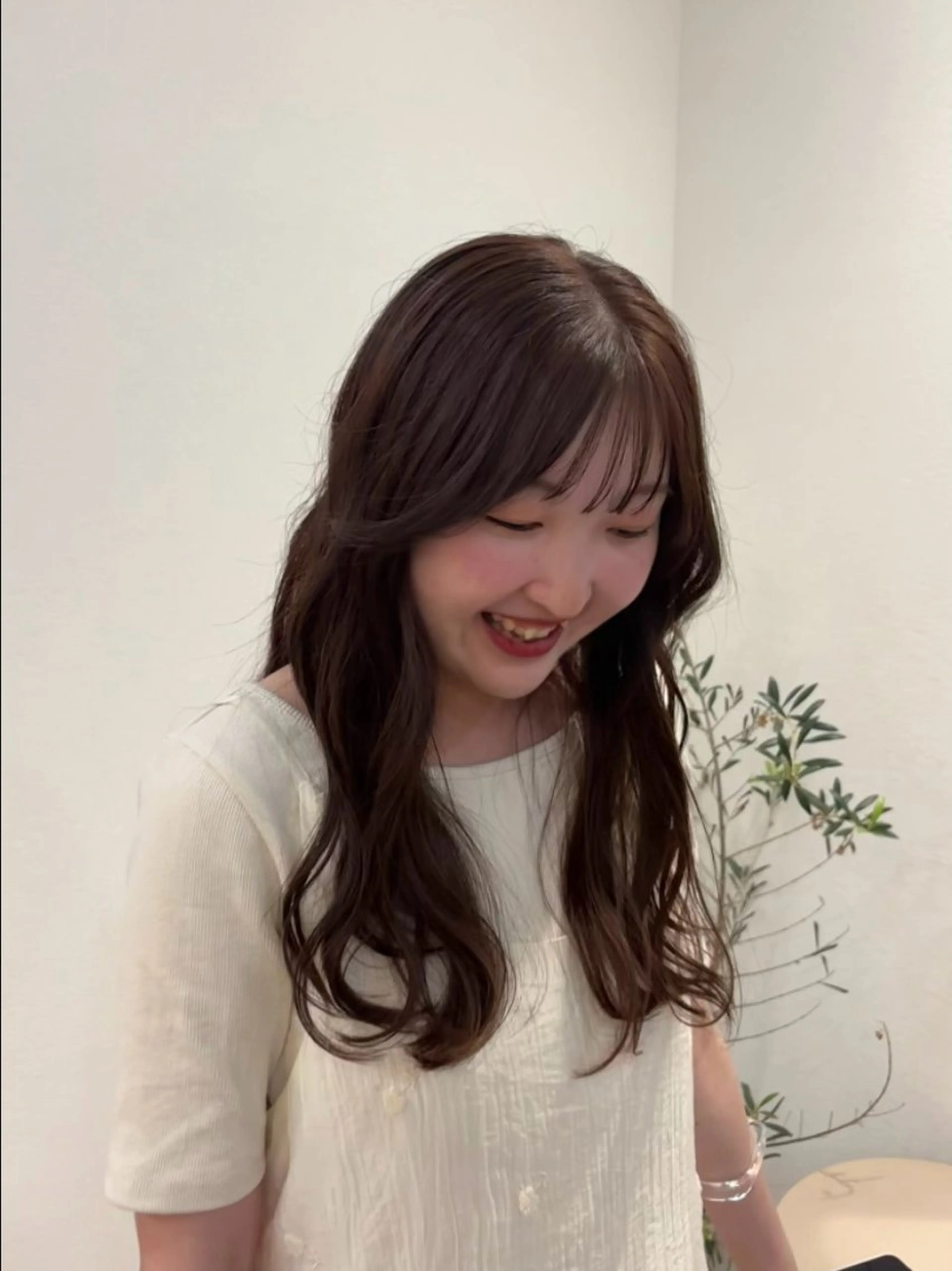 hair color ＋　treatment 🥣の写真