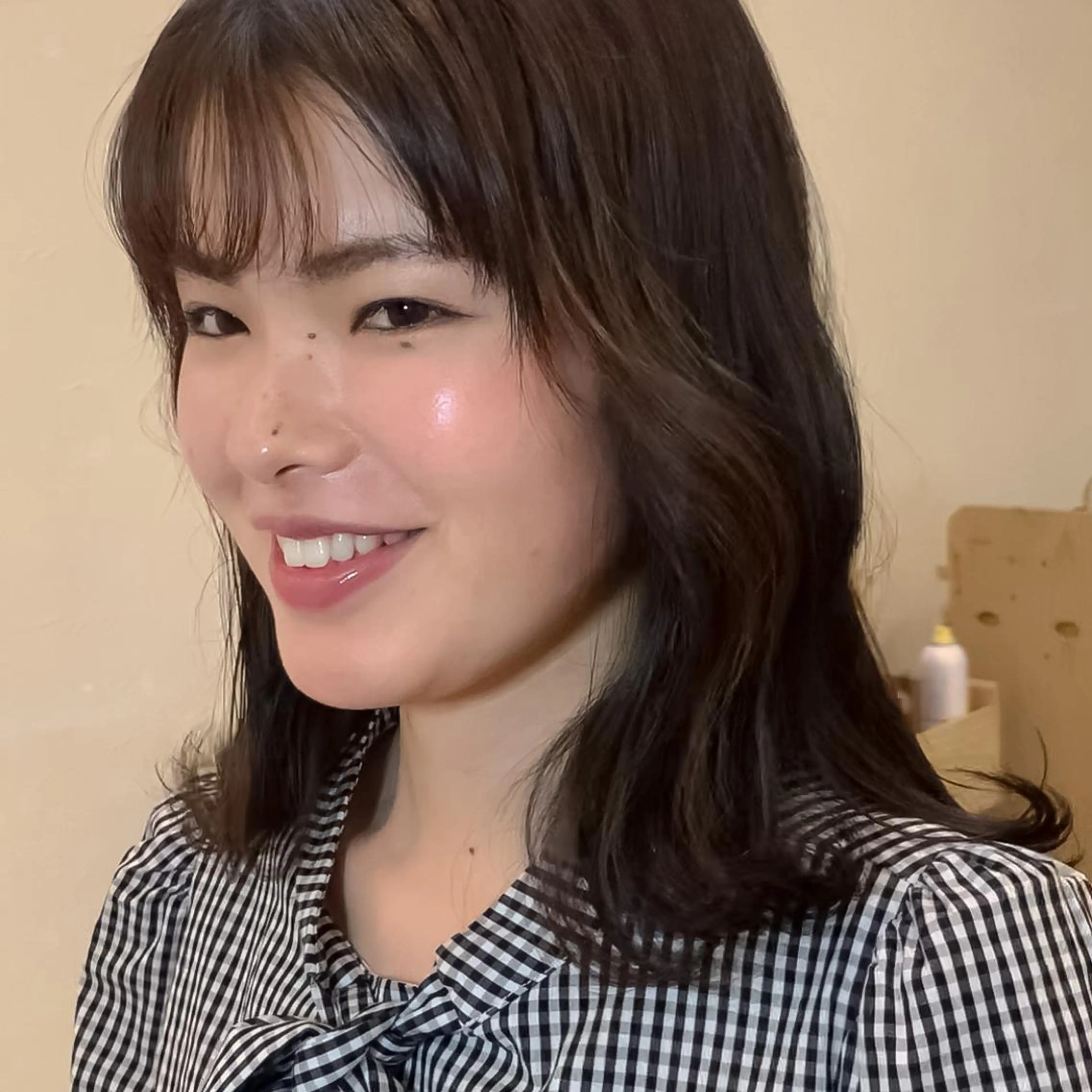 ミディアム ヘアアレンジ 韓国風ヘア SHANTi 飯塚 ヘアセット/髪質改善のヘアスタイル