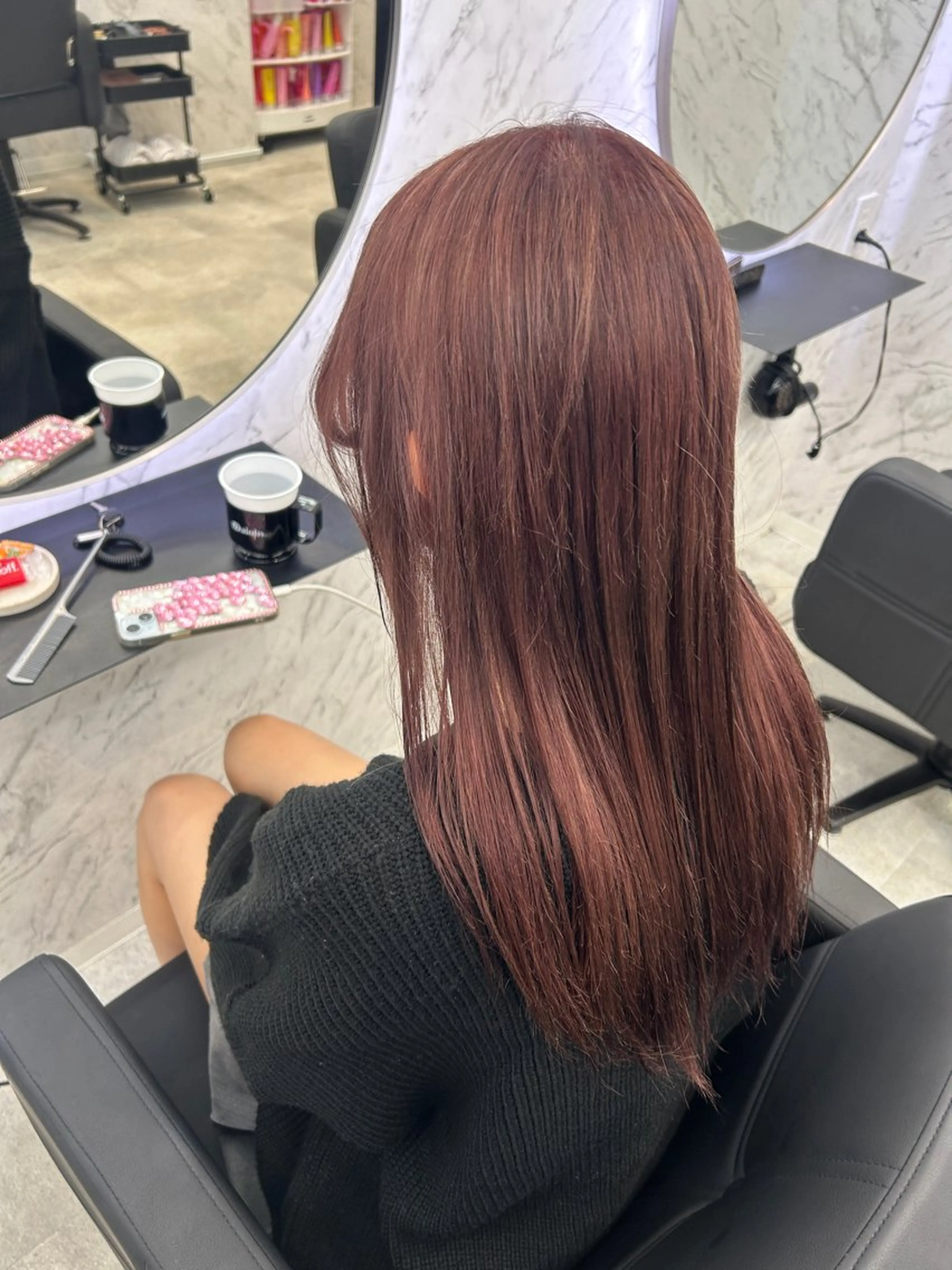 ロング カラー ヘアカラー トリートメント 韓国艶カラー 🇰🇷💎MIUのヘアスタイル