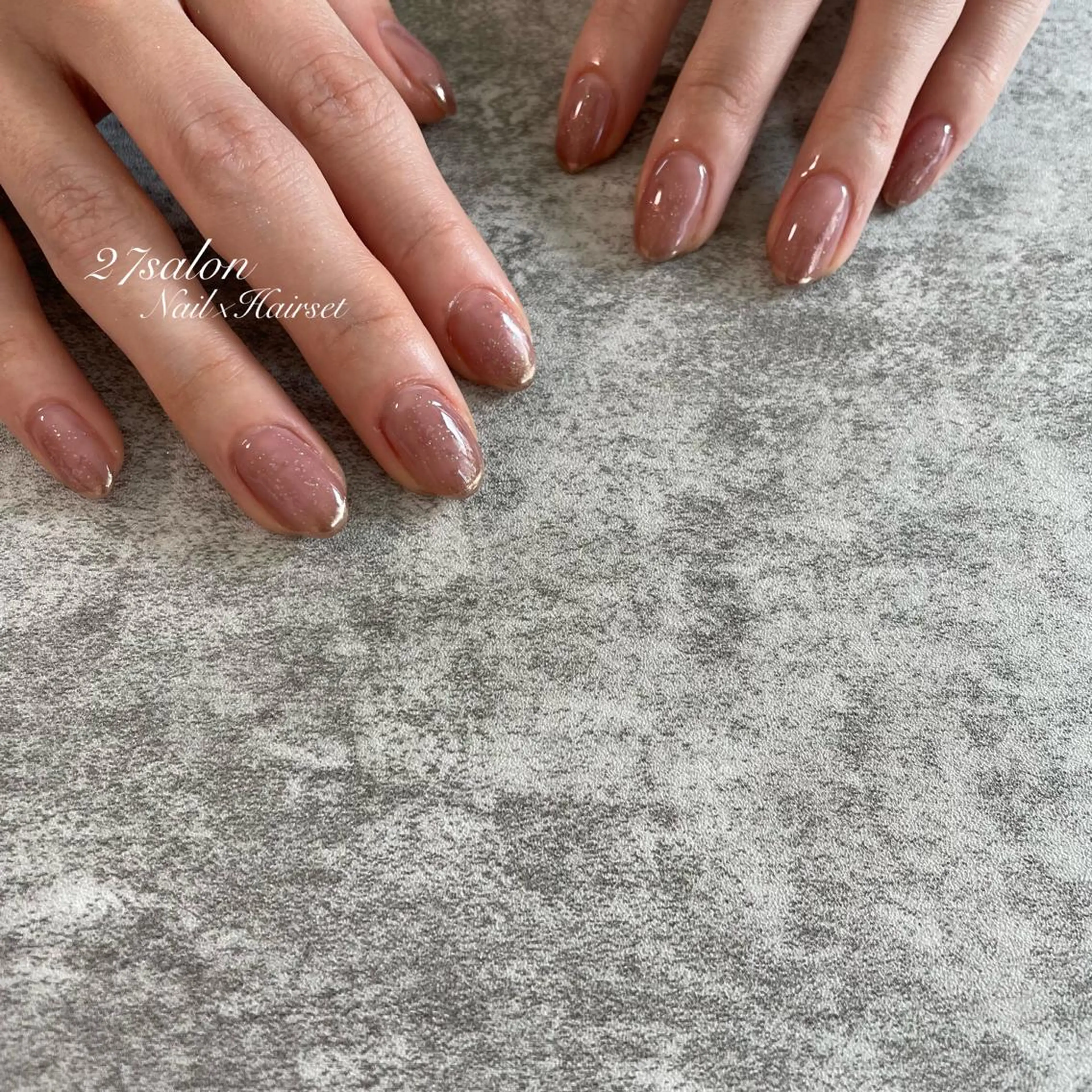 ネイル フレンチネイル ミラーネイル ワンホンネイル 27salon yuinaのネイルデザイン