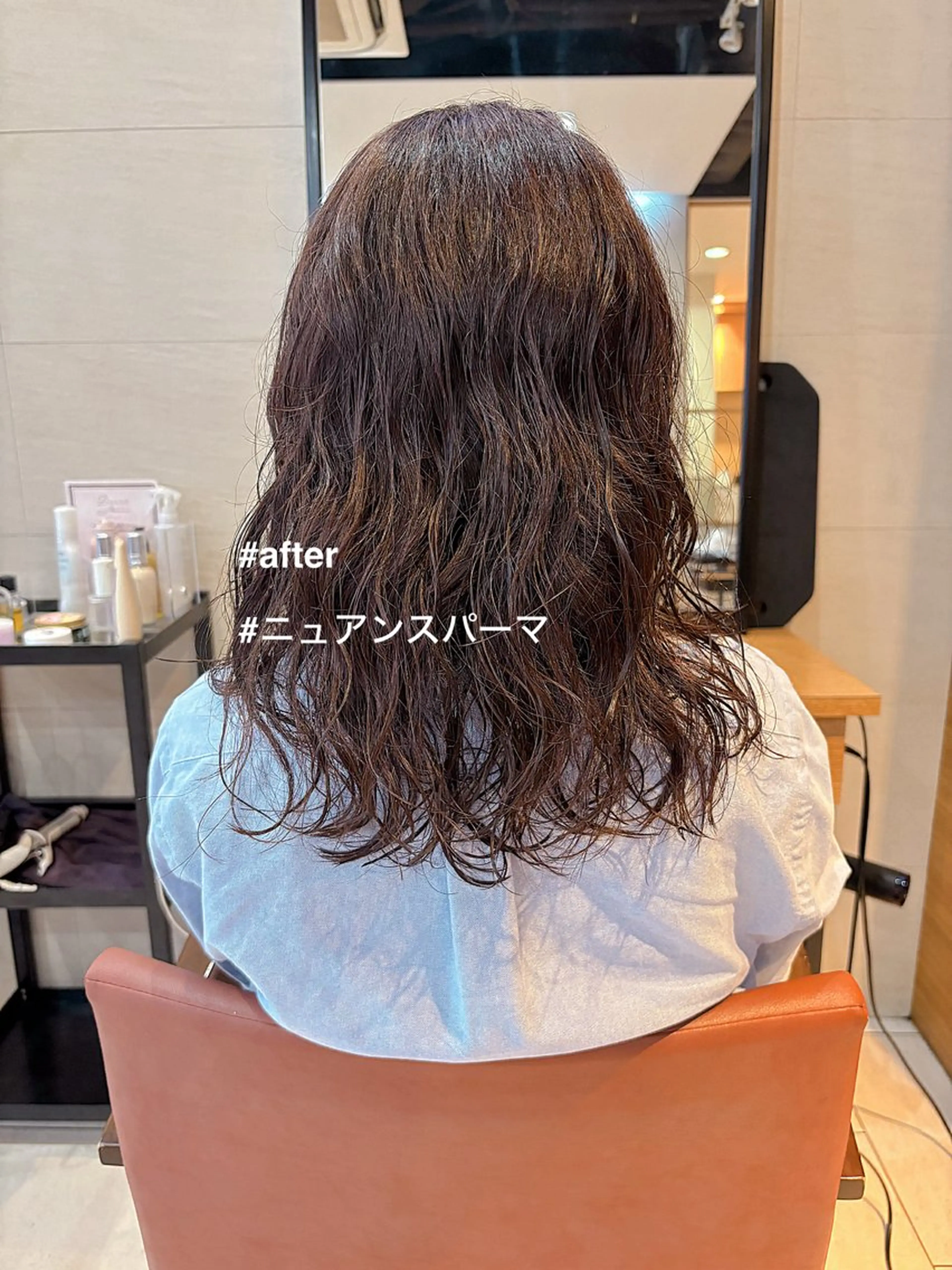 パーマ ニュアンスパーマ ボブ/ミディアム 親しみやすさ/さくらのヘアスタイル