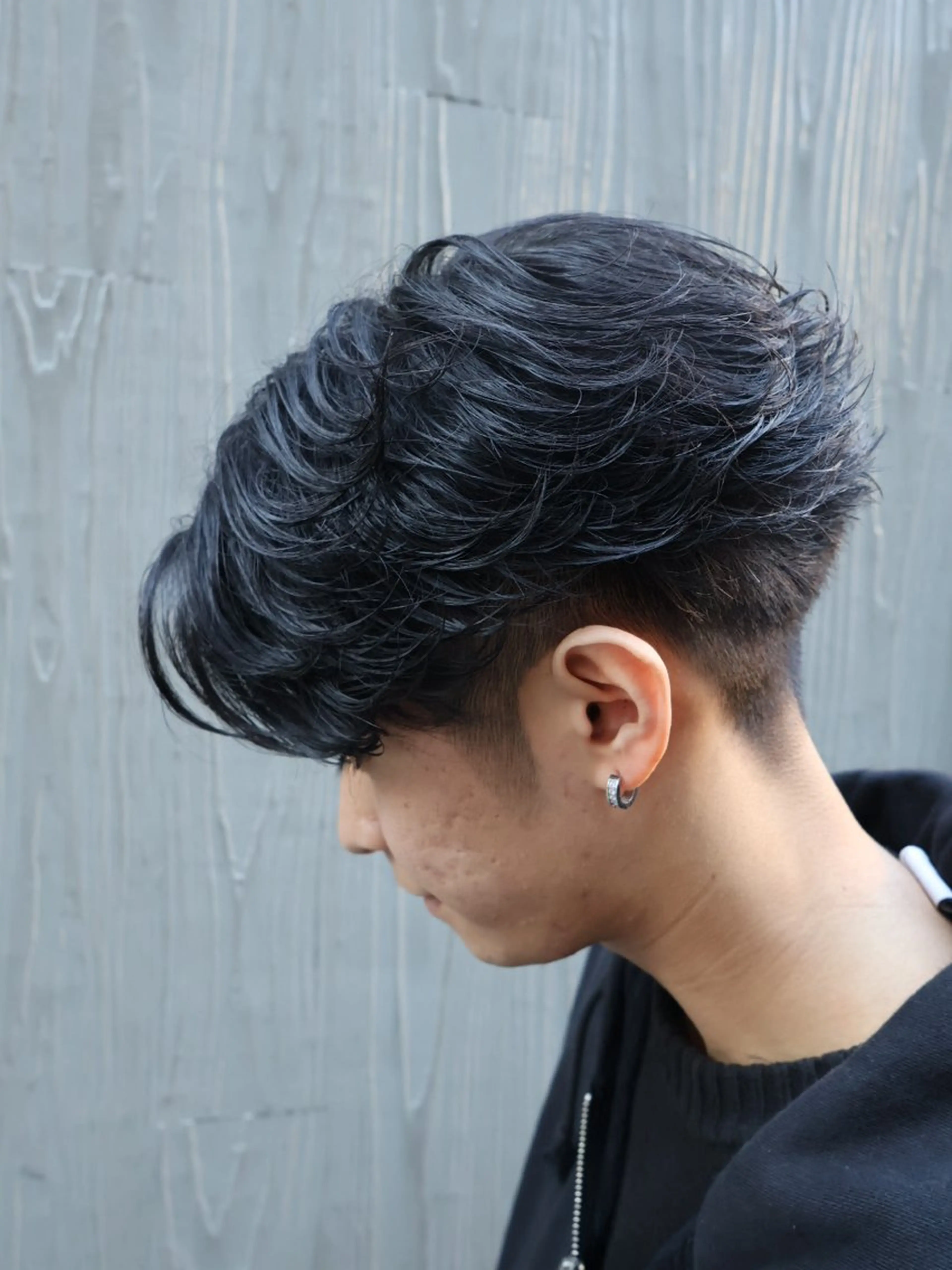 パーマ メンズ カット パーマ 心櫻/メンズパーマ/ ニュアンス/フェザーのヘアスタイル