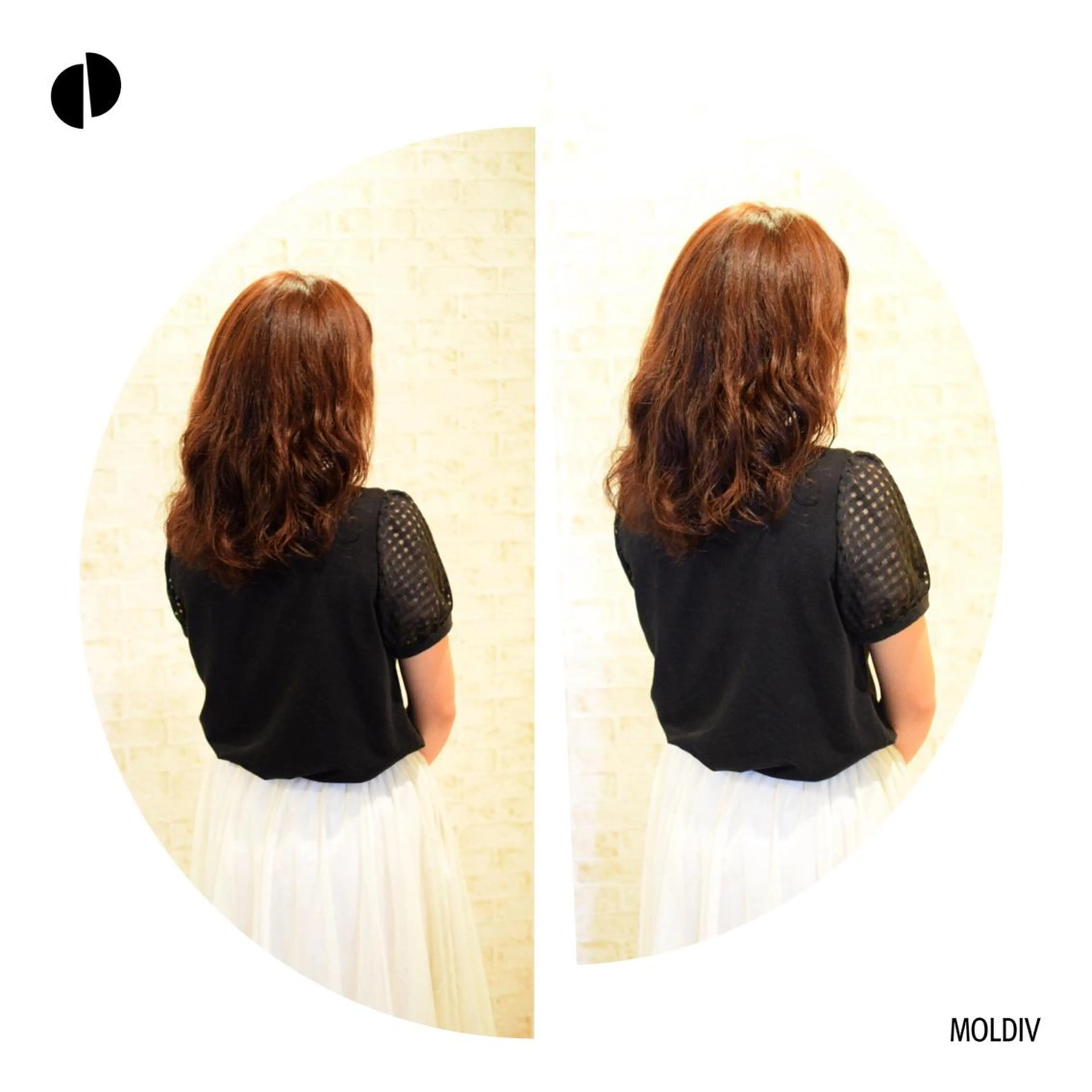 セミロング カラー パーマ セミロングパーマ ブラウンカラー ピンクカラー ピンクブラウン ✨縮毛矯正✨髪質改善 ナカシマ ユミのヘアスタイル