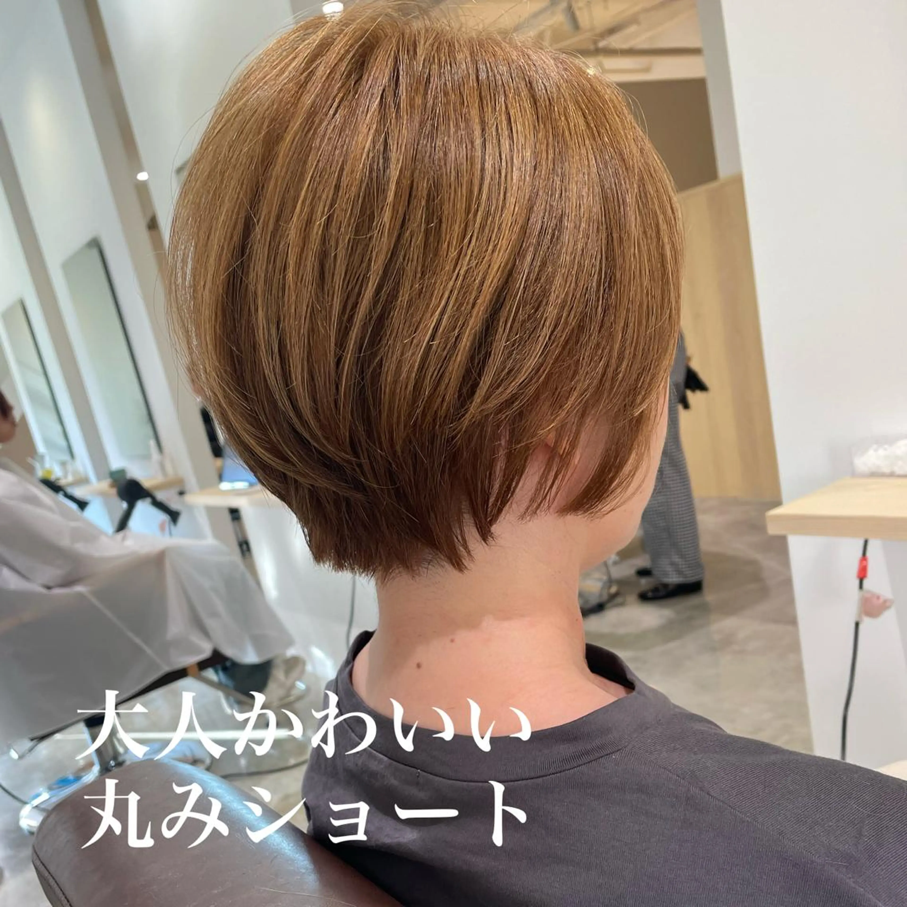 ショート カラー 丸みショート ショートヘア カット ヘアカラー トリートメント ヘッドスパ 北九州美容室 🕊️わかな✂︎のヘアスタイル