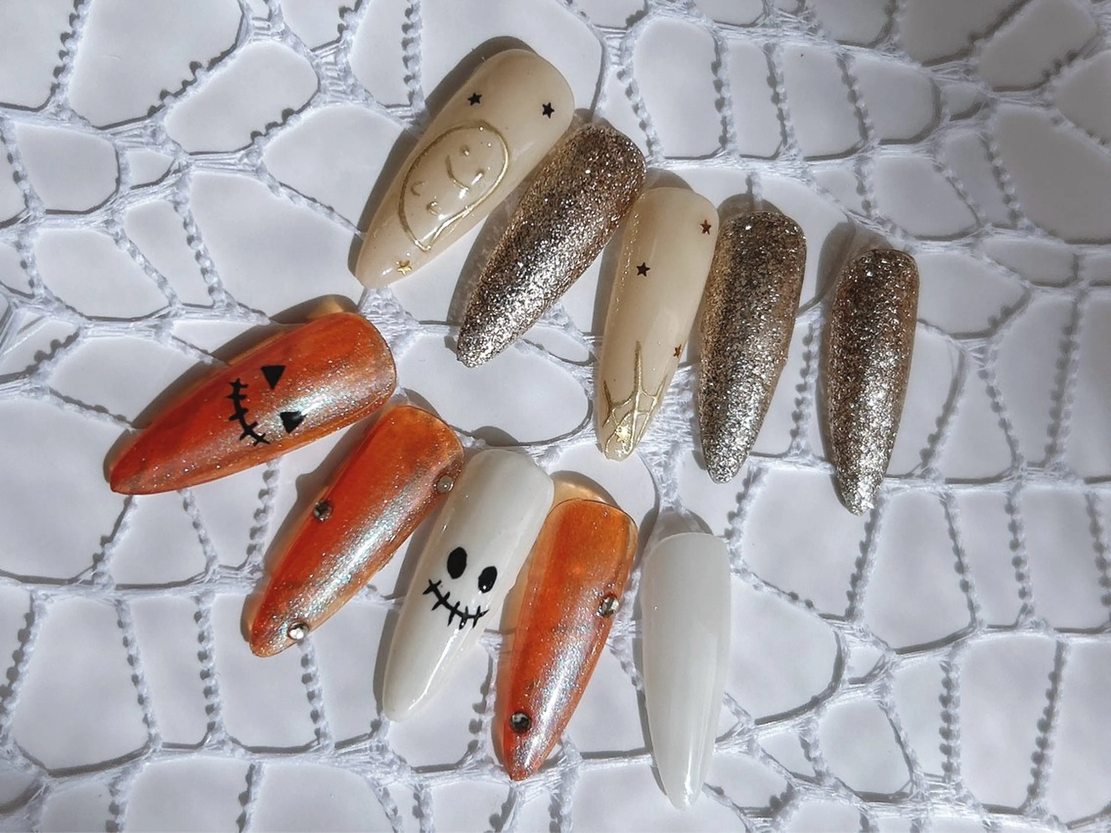 ネイル ハロウィン ハンドネイル Moon's🌙💅 Shioriのネイルデザイン