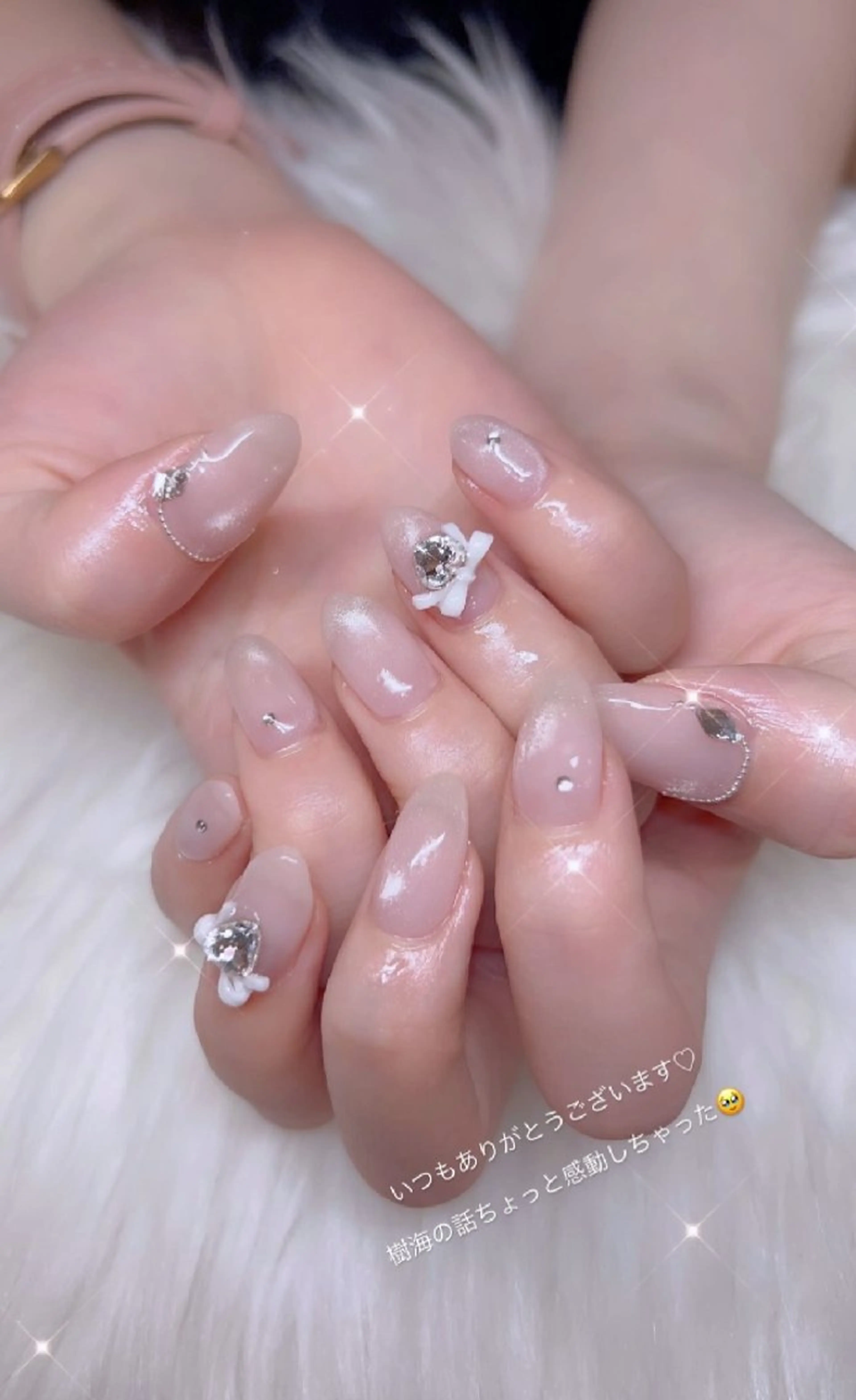 ネイル アートネイル バレンタイン ハンドネイル I LOVE ME  NAIL.｡.:*♡のネイルデザイン