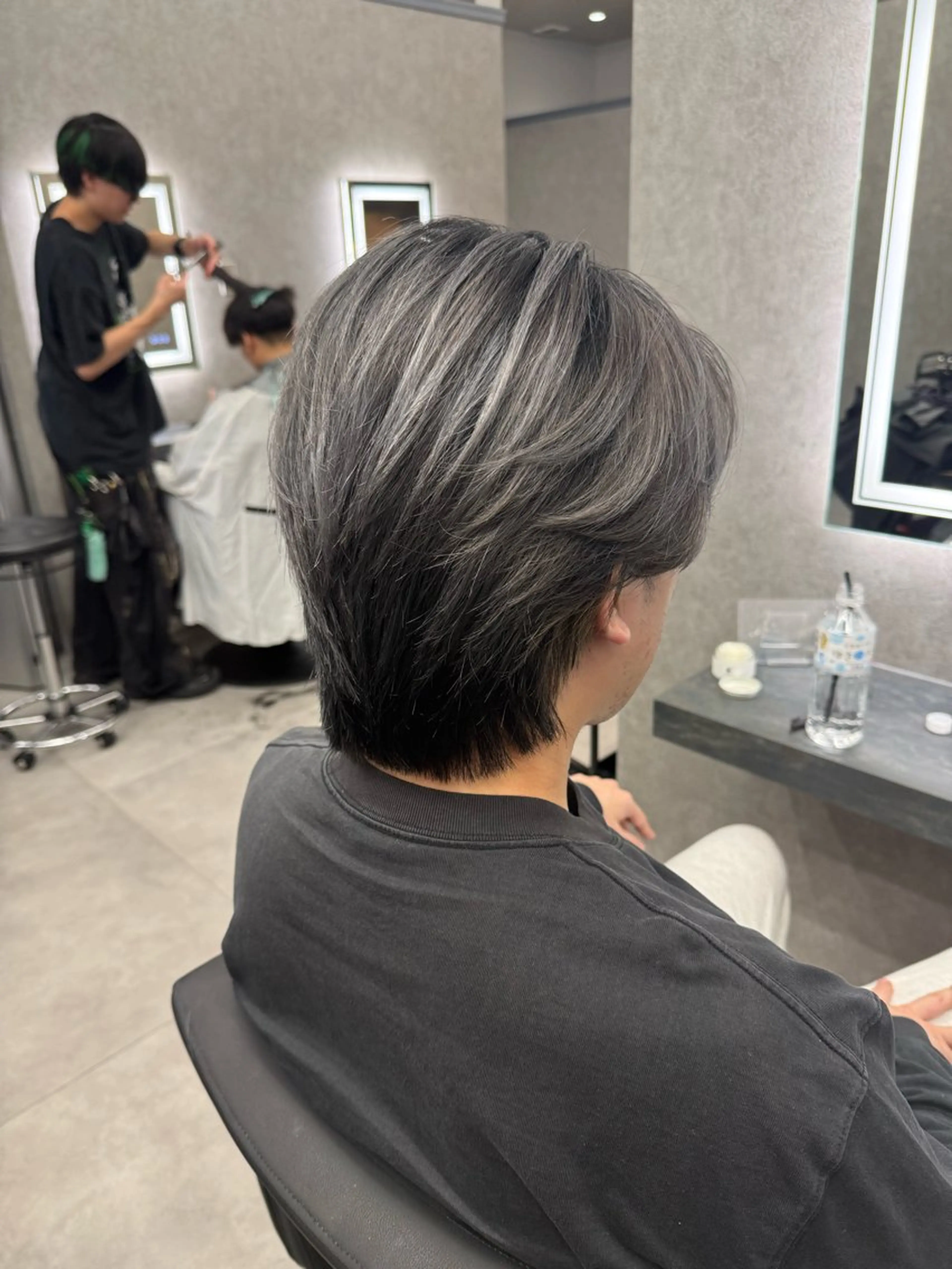 ショート カラー パーマ メンズ メンズバレイヤージュ バレイヤージュ レイヤーカット カット ヘアカラー メンズ特化 👑YUTAのヘアスタイル