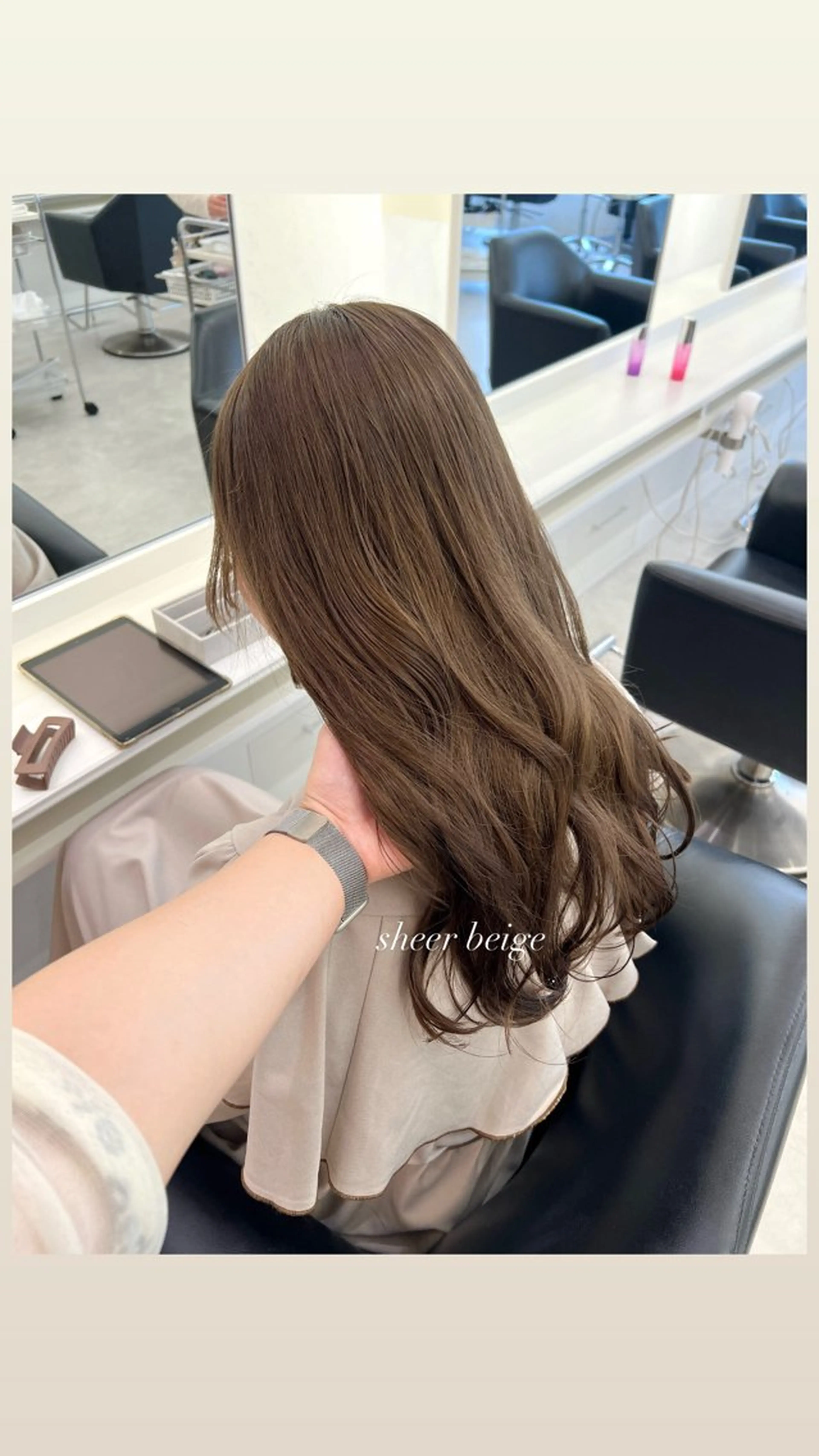 ロング ヘアカラー ParveMix 宮﨑 梨里のヘアスタイル