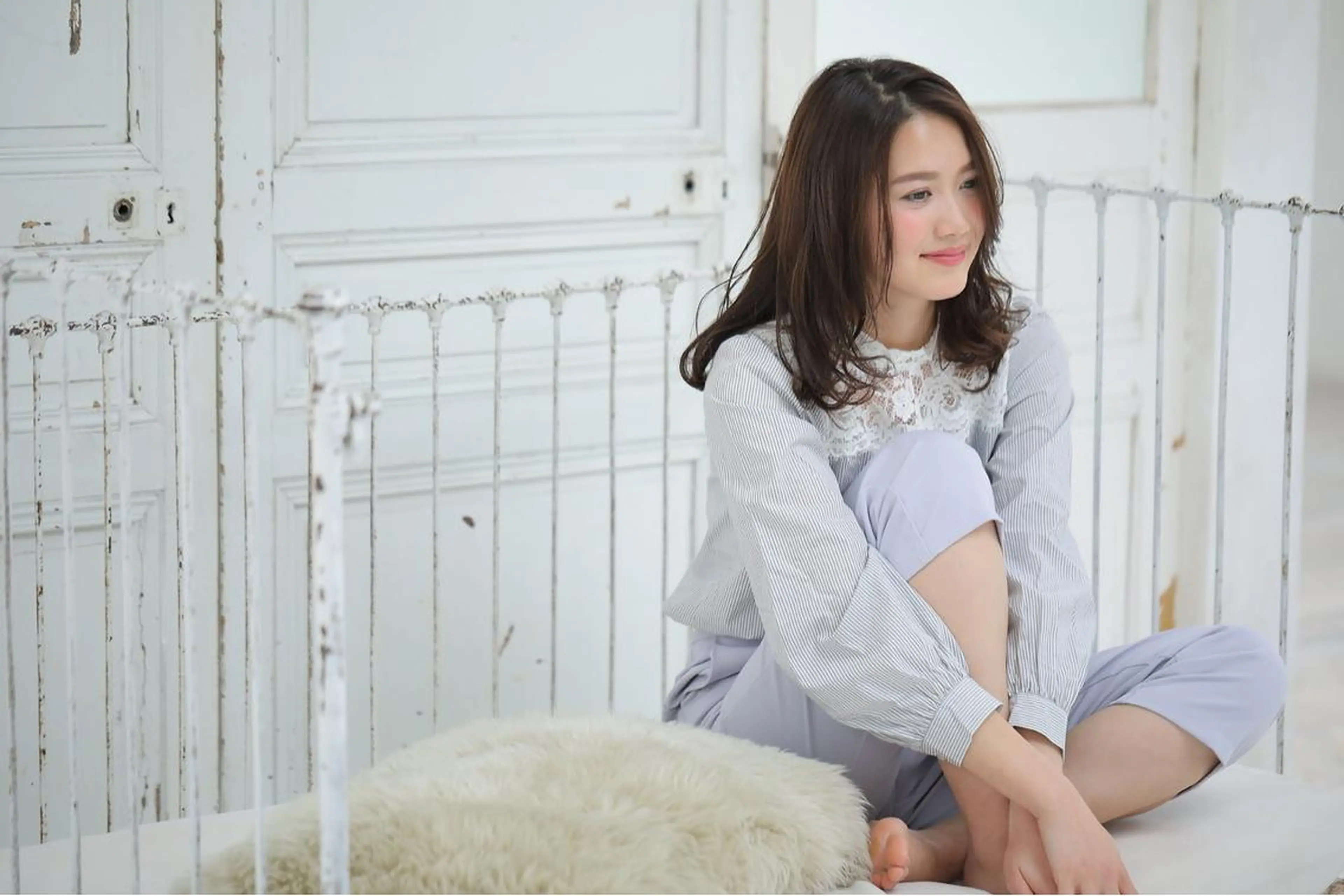 顔まわりストレートの写真