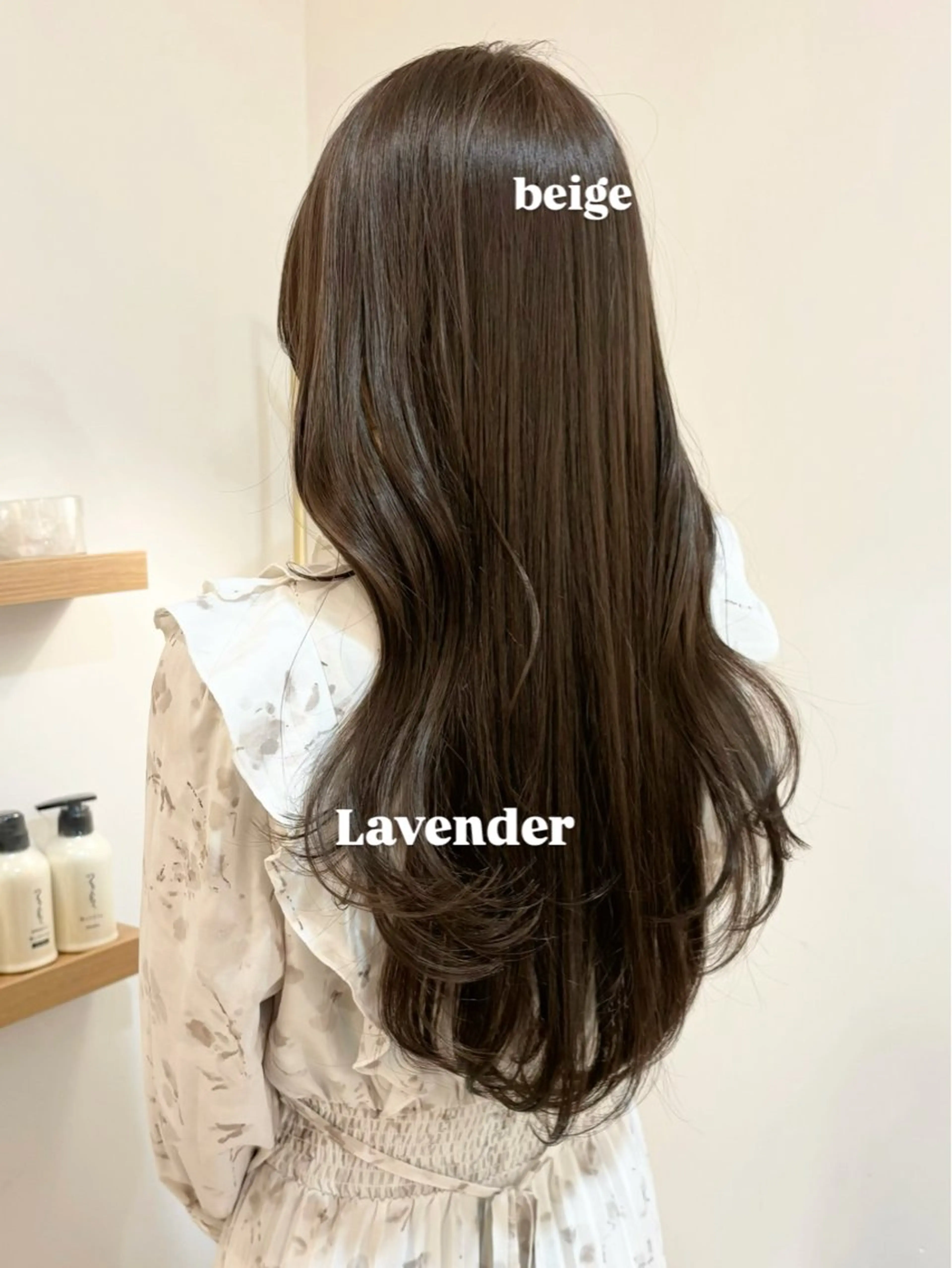ロング カット ヘアカラー トリートメント 似合わせ/透明感 /レイヤー/りほ🤍のヘアスタイル