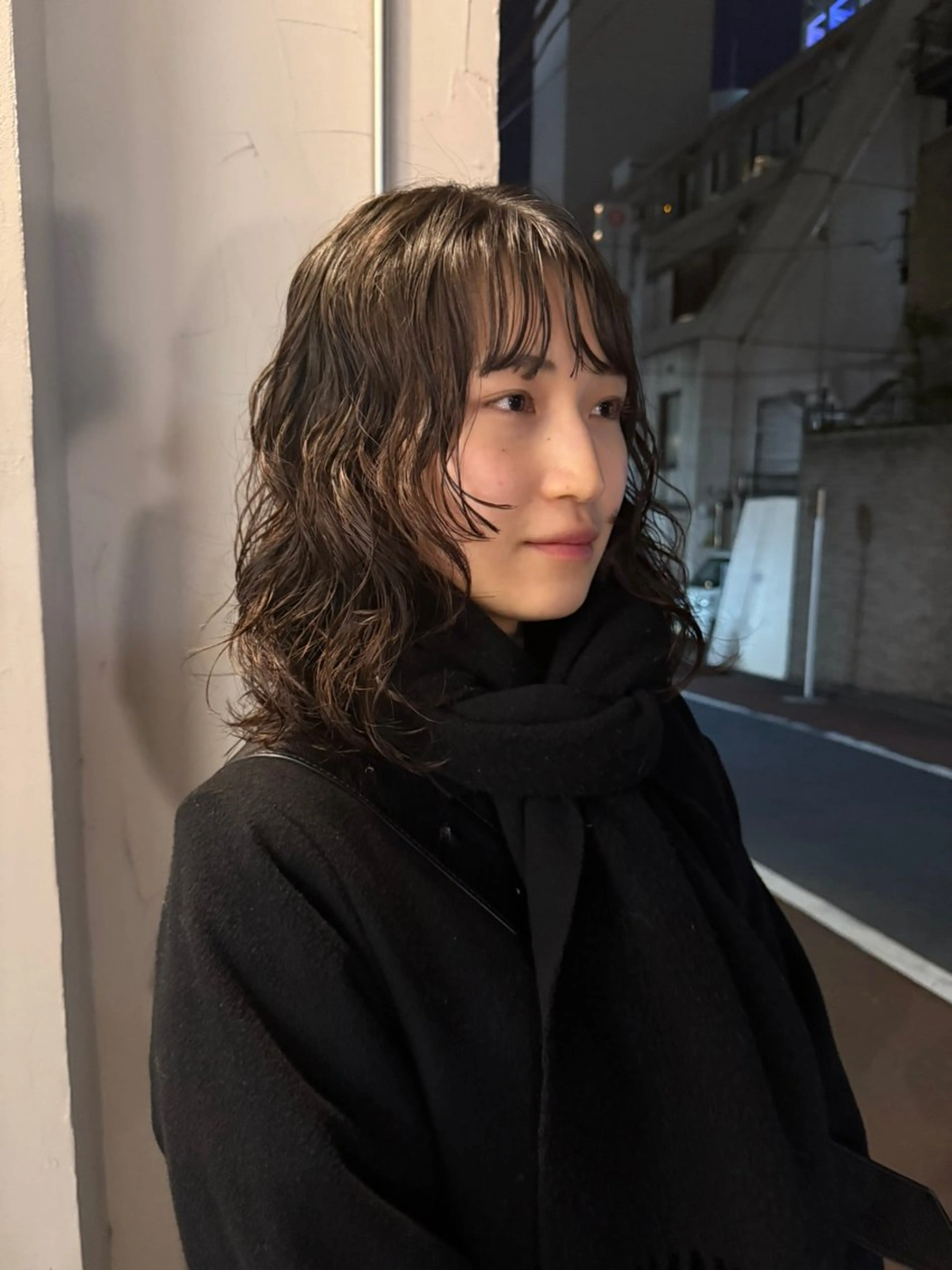 セミロング パーマ パーマ/ボブ /レイヤー チヒロのヘアスタイル