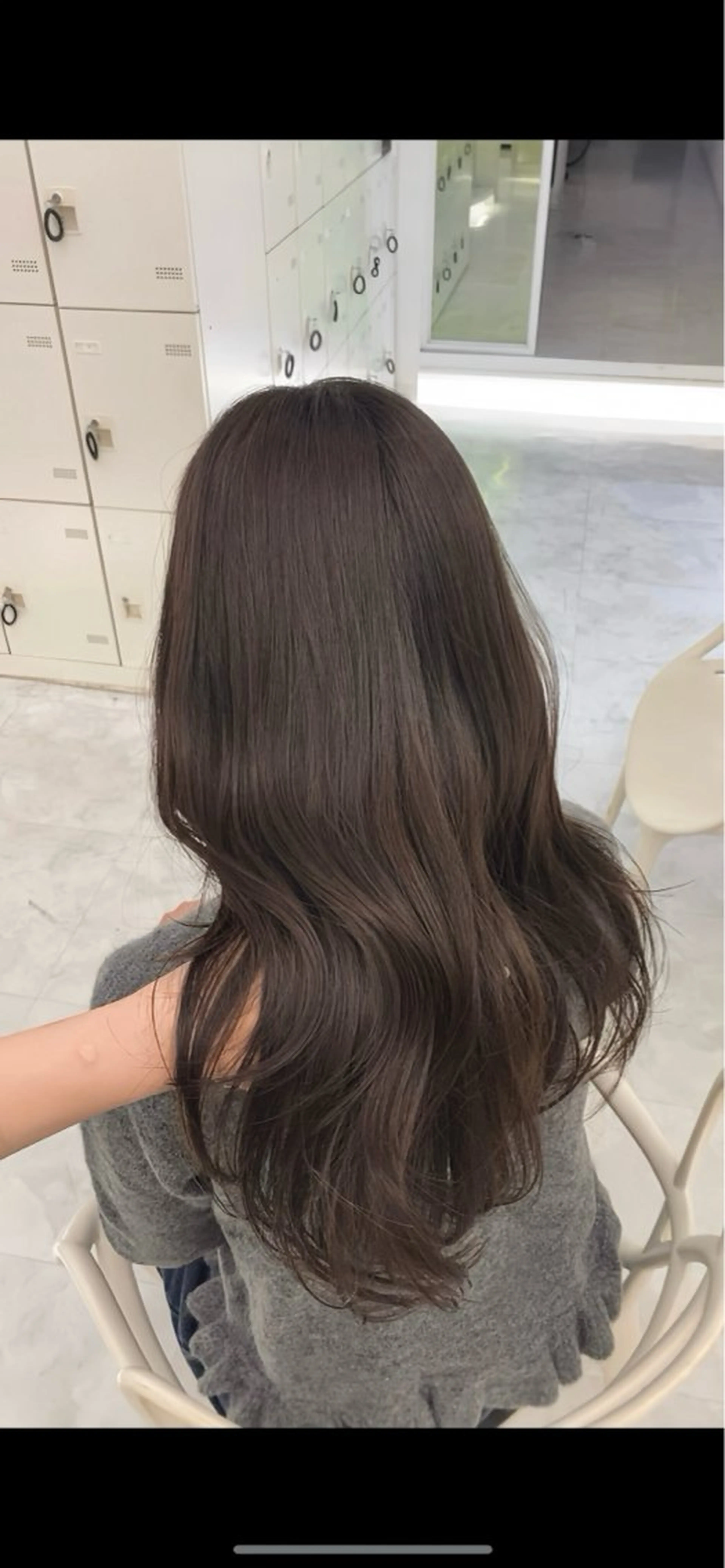 ロング カラー ココアグレージュ グレージュ ヘアカラー 🤍やわらか抜け感 hair🤍RINのヘアスタイル