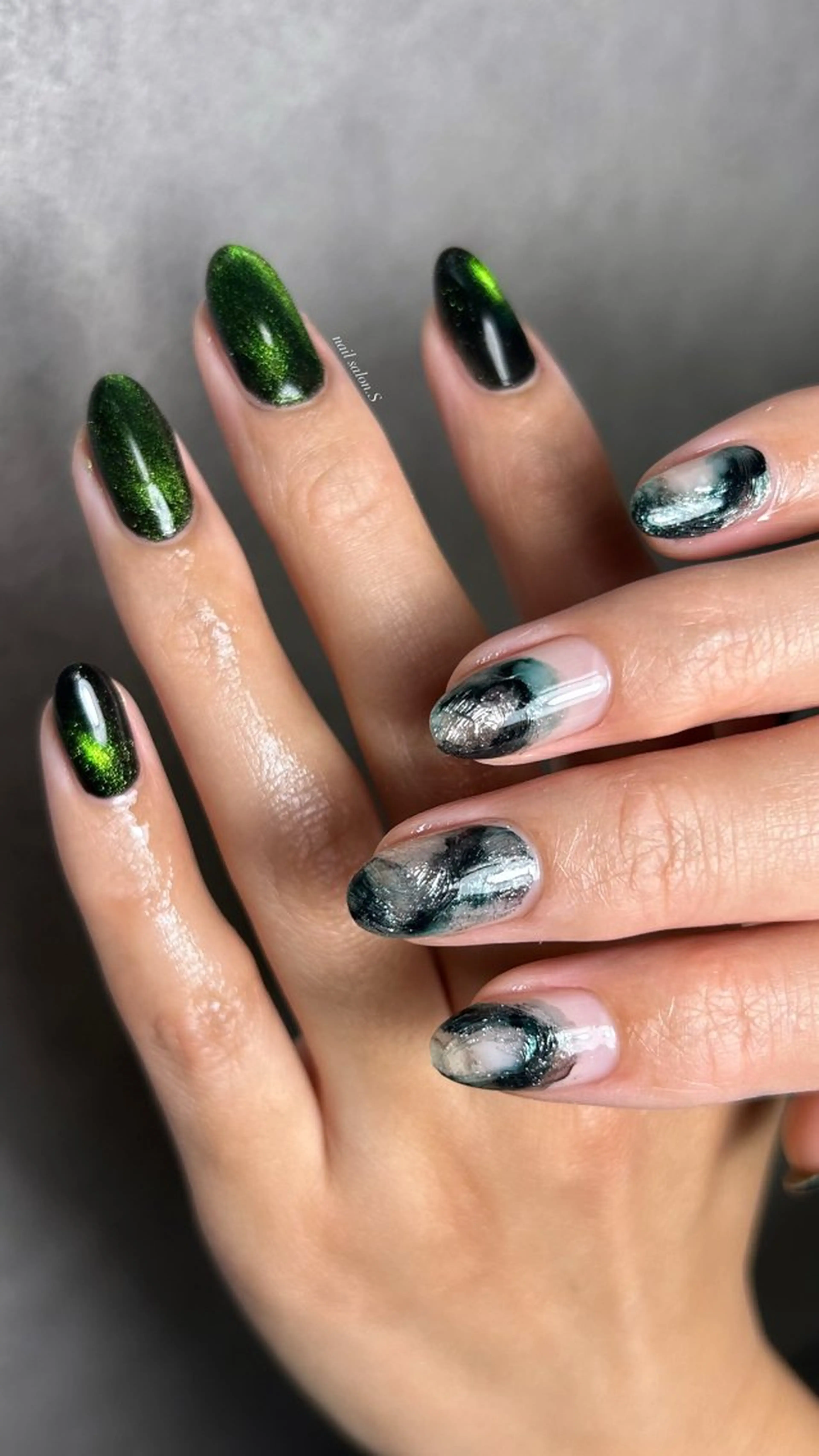 ネイル ジェルネイル 持ち込み ニュアンスネイル スカルプネイル ハンドネイル 関山 志乃のネイルデザイン