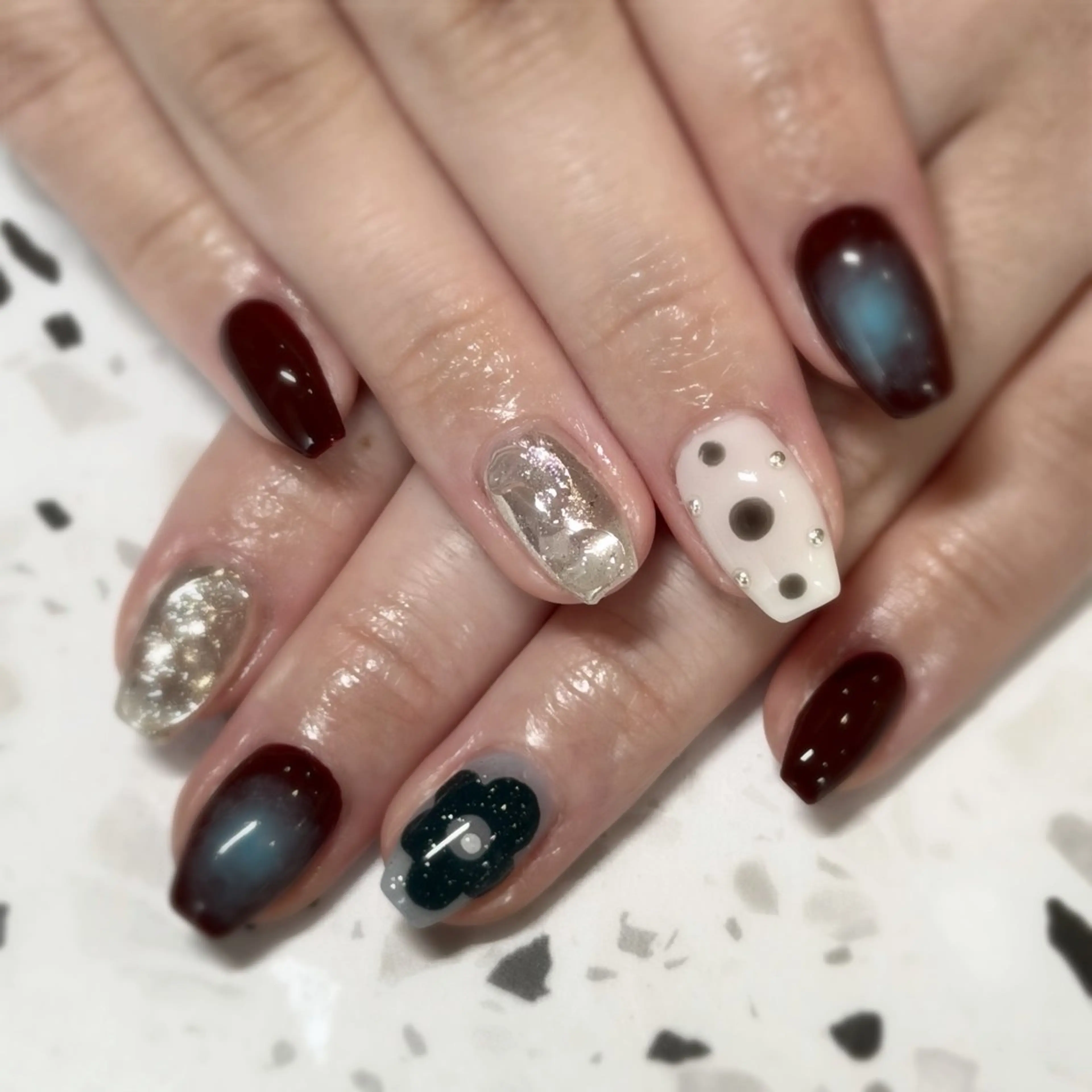 ネイル ハンドネイル ⚜️個性派ネイル⚜️ ℝ𝕖𝕟𝕒🦉のネイルデザイン