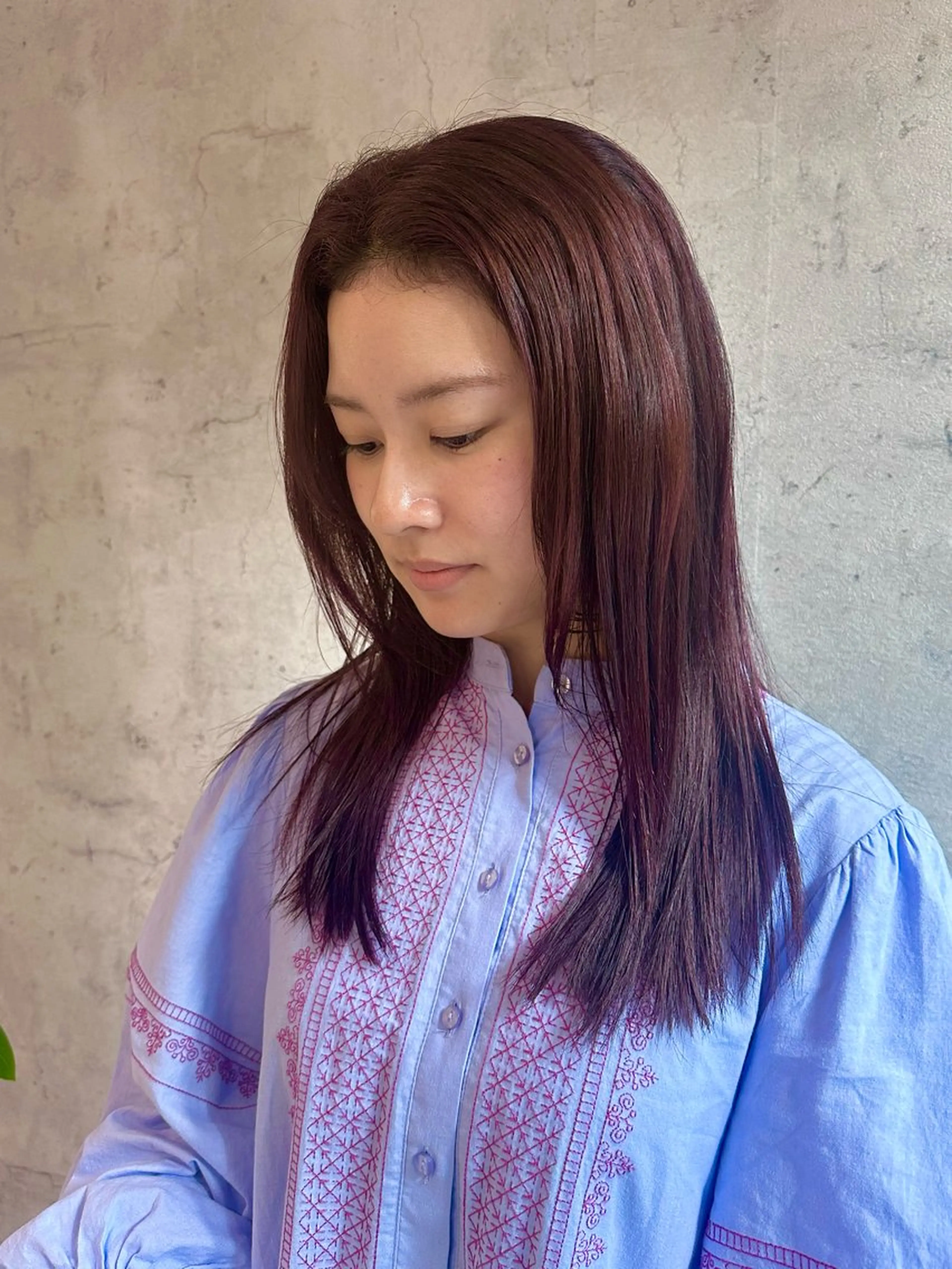 セミロング ヘアカラー yukie🌷 /暖色🍒梅田サロンのヘアスタイル