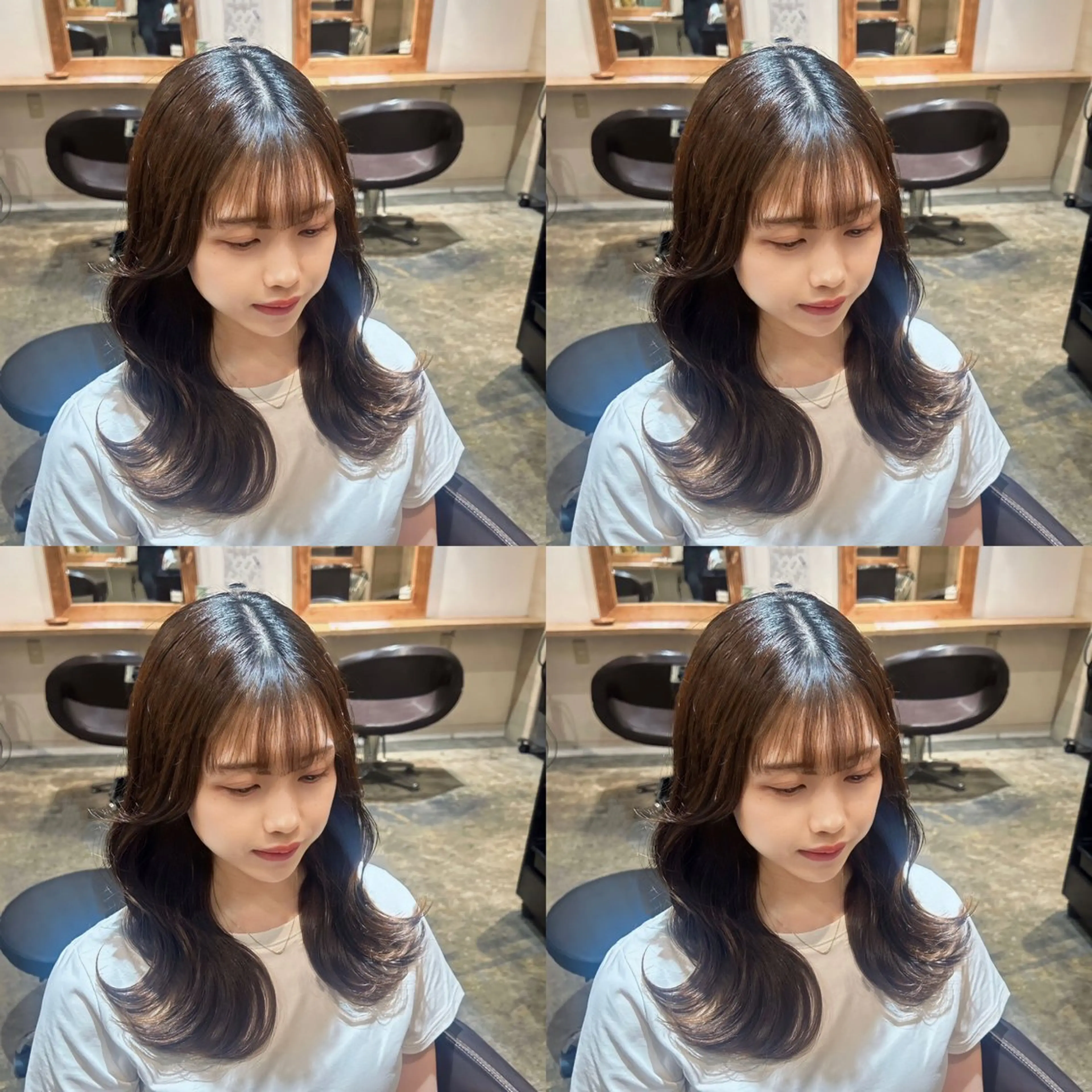 ロング カラー カット ヘアカラー トリートメント 店長✨️韓国ヘア✖️ 髪質改善カラー／純大のヘアスタイル