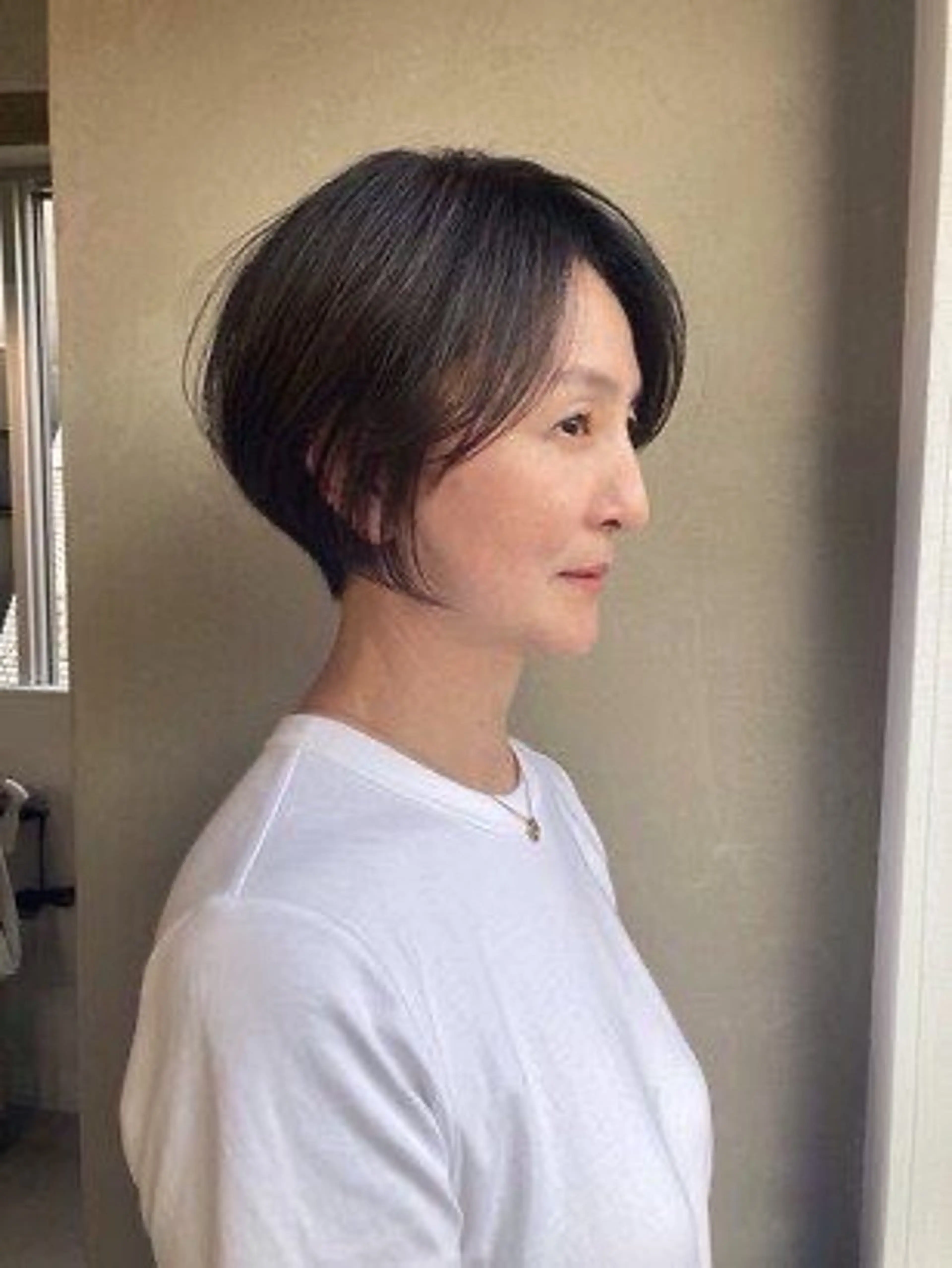 ショート カラー パーマ 50代専門美容師 若見えカット山田昌男のヘアスタイル