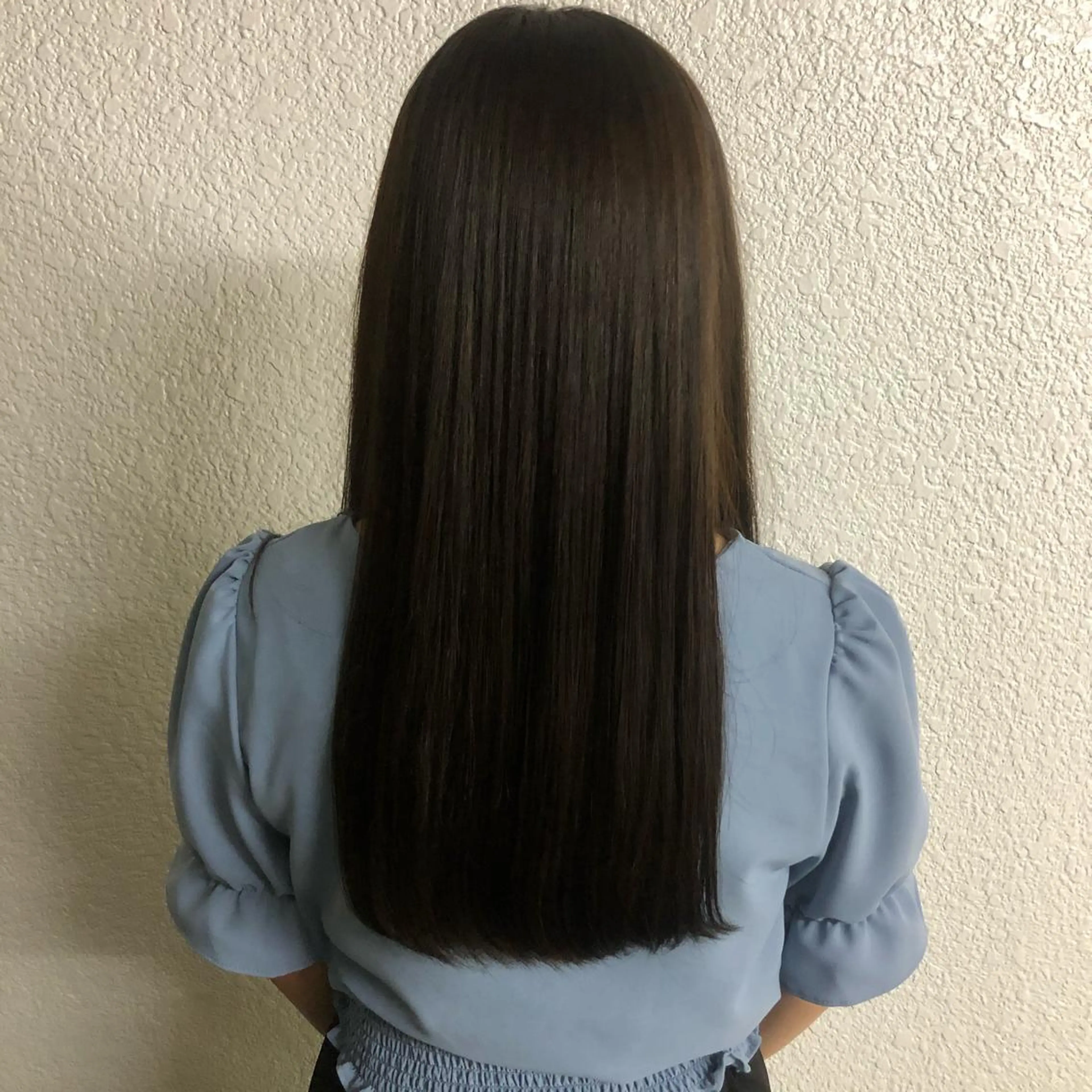 ロング パーマ 縮毛矯正 渋谷 留菜のヘアスタイル