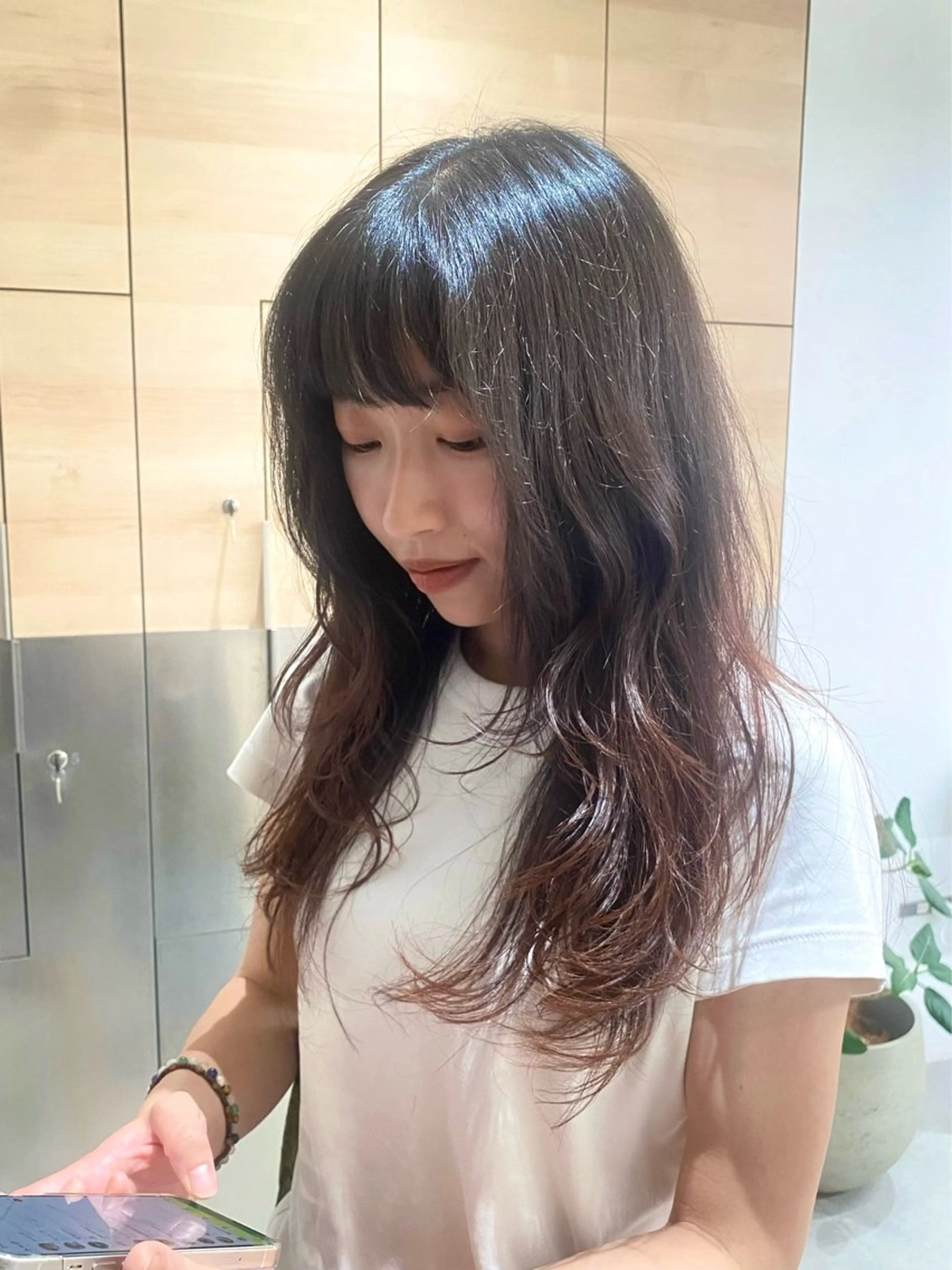 ロング レイヤーカット 💋sara/レイヤ ーカット【東日本橋】のヘアスタイル