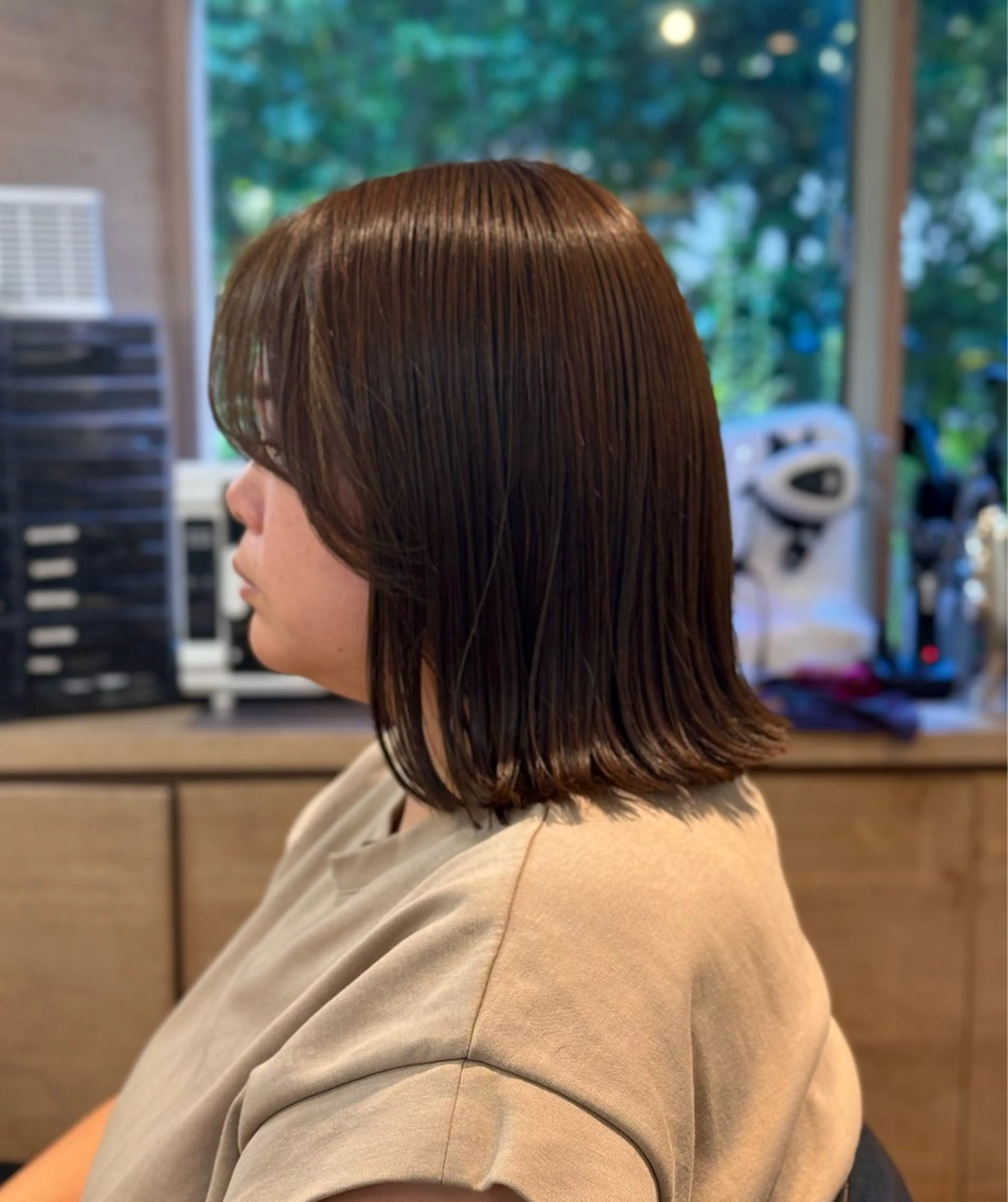 ミディアム カラー カット トリートメント 近野 浩隆のヘアスタイル