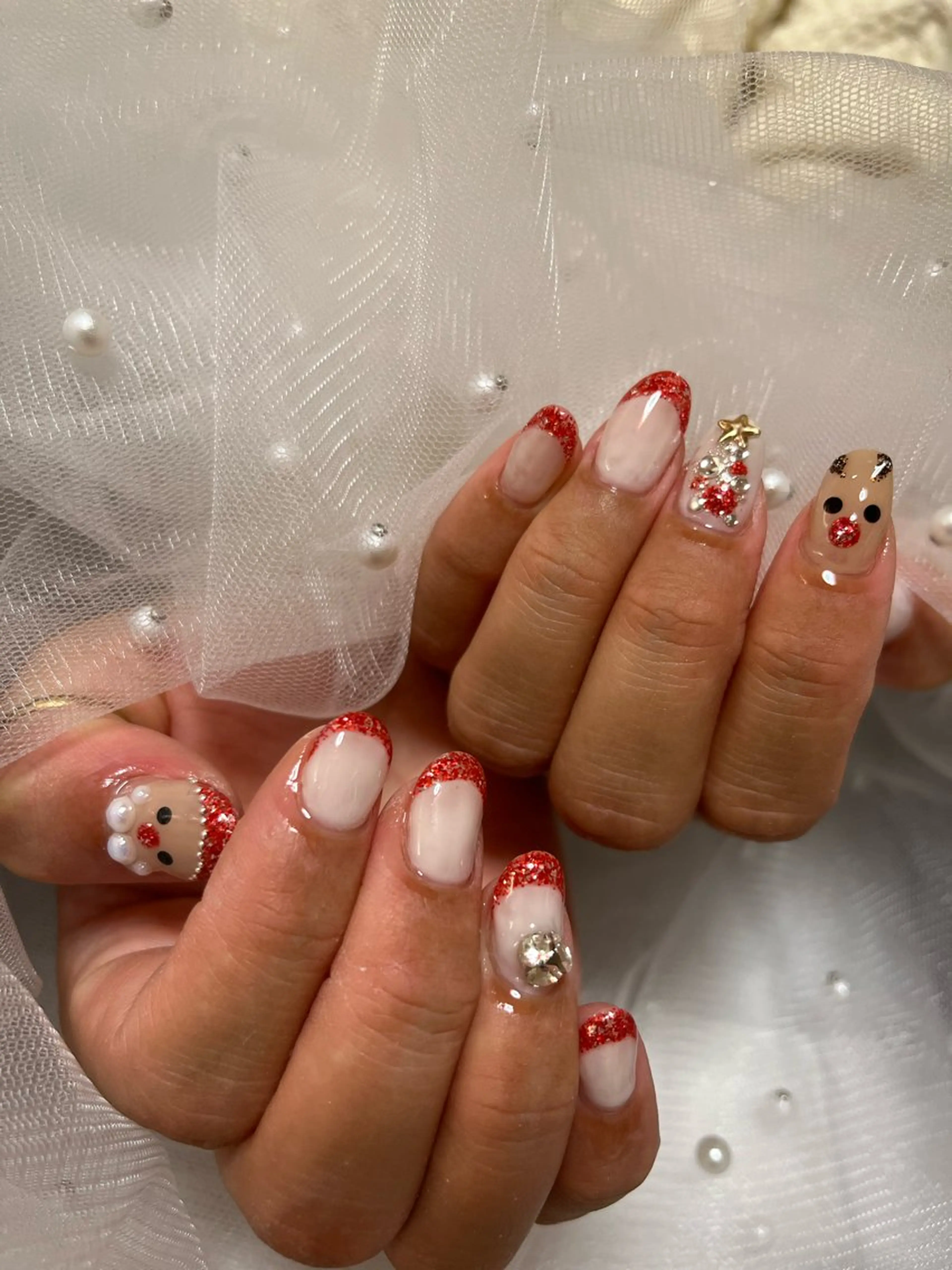 ネイル 冬ネイル クリスマス nail salon L.Nのネイルデザイン