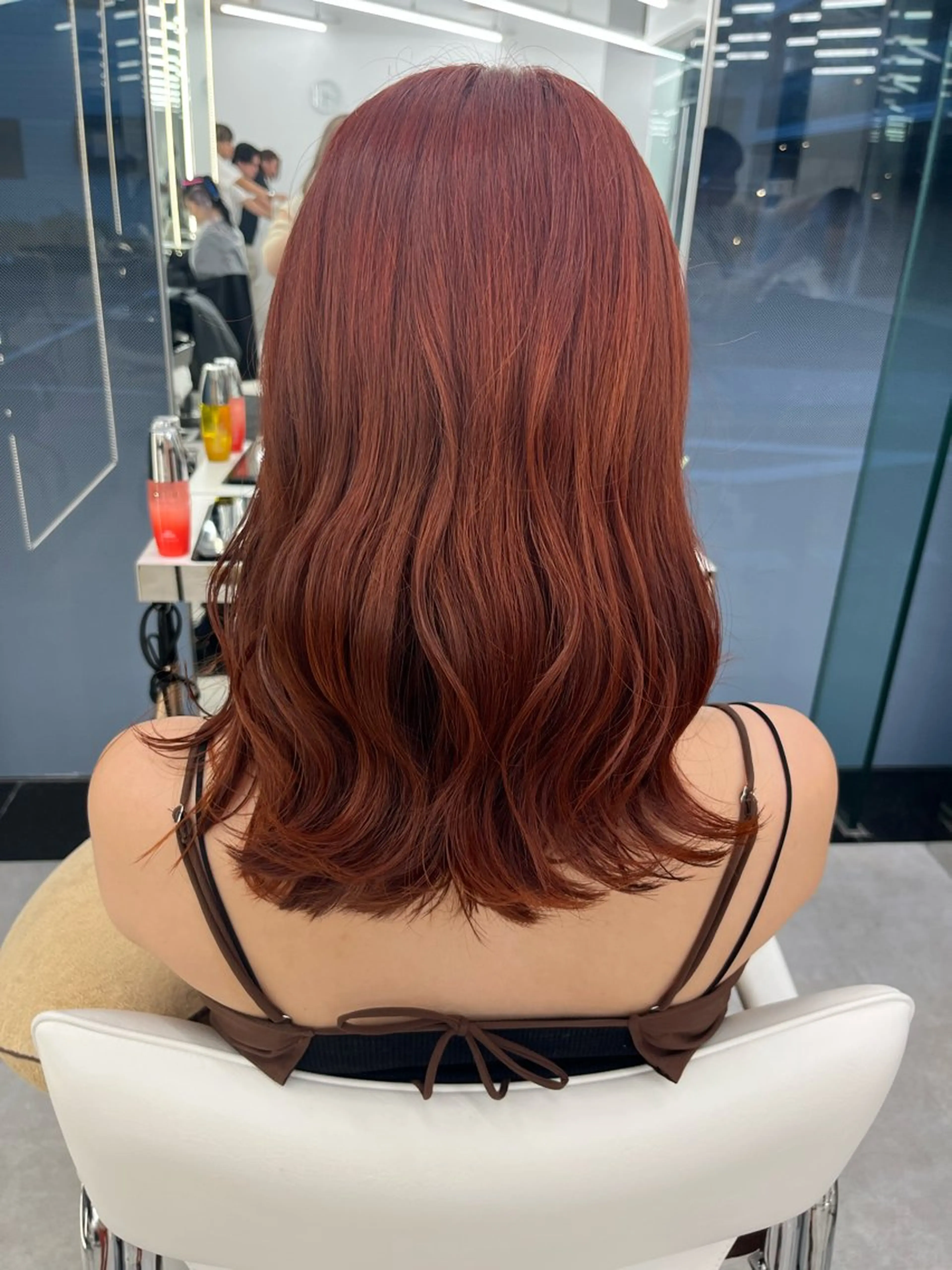 ミディアム カラー ヘアカラー トリートメント レイヤーカット×艶髪 /Ayanaのヘアスタイル