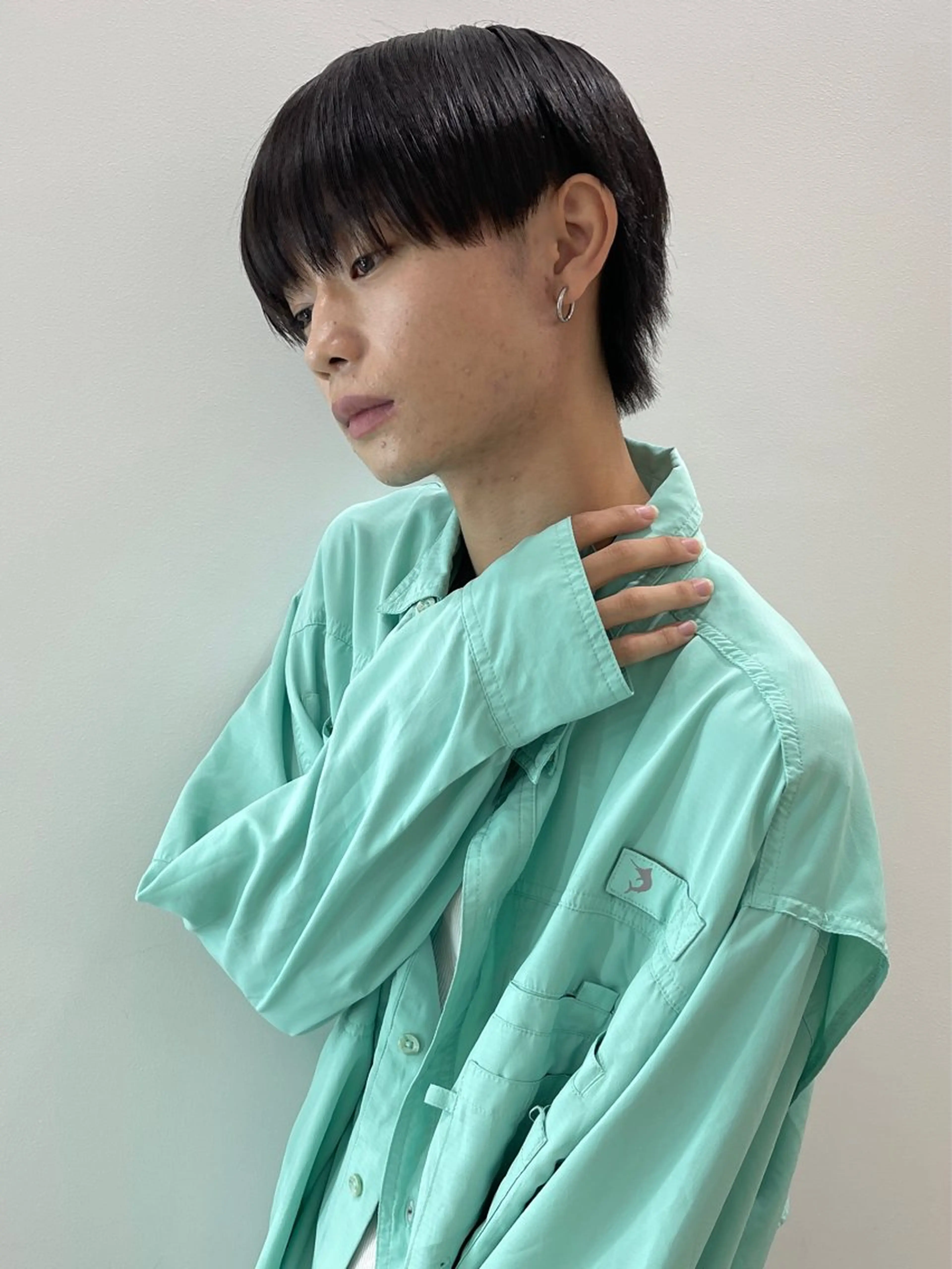 ミディアム 山中 瞬のヘアスタイル