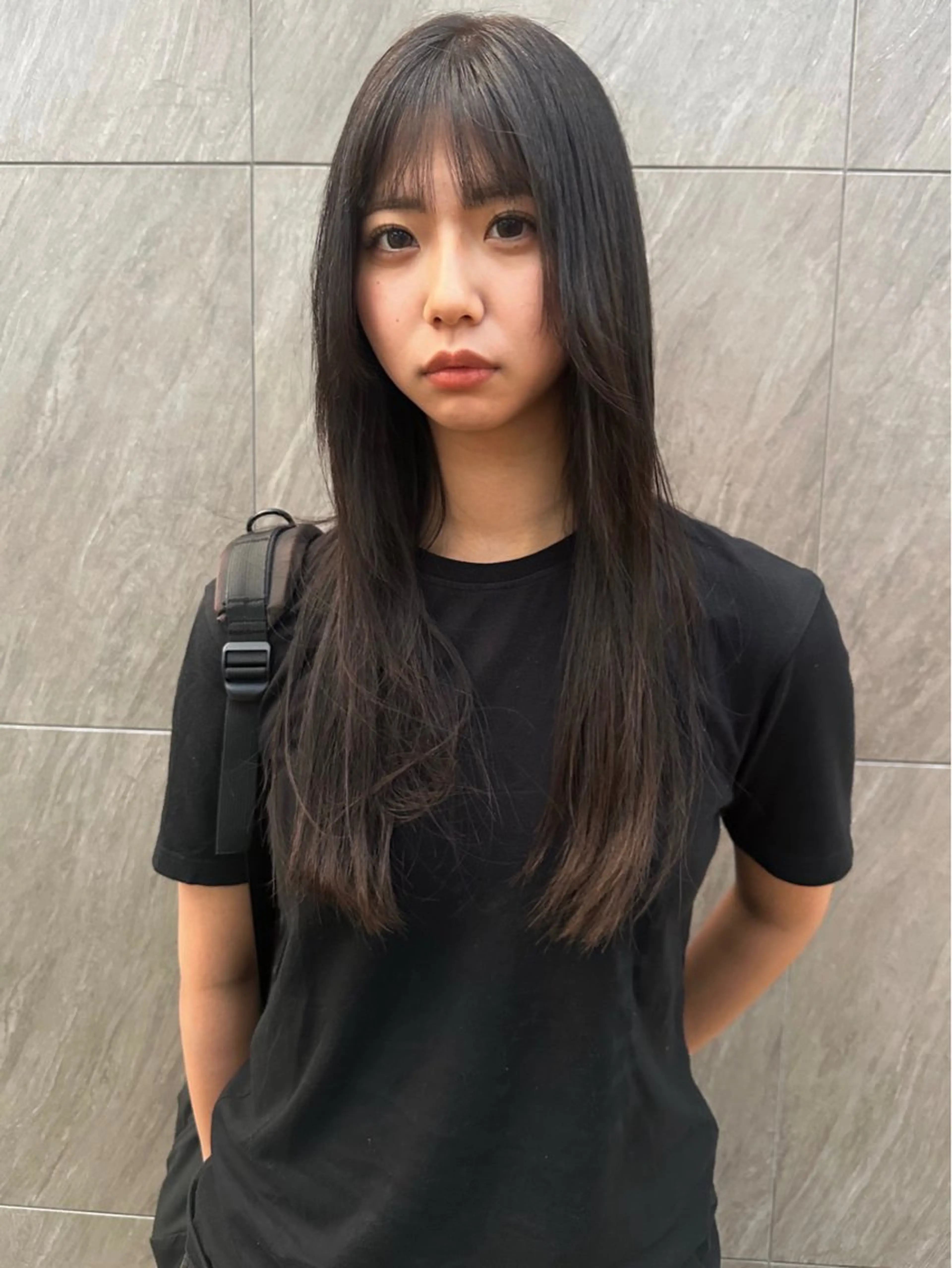 カラー ヘアカラー トリートメント ヘッドスパ 透明感カラー/ yua🍃のヘアスタイル