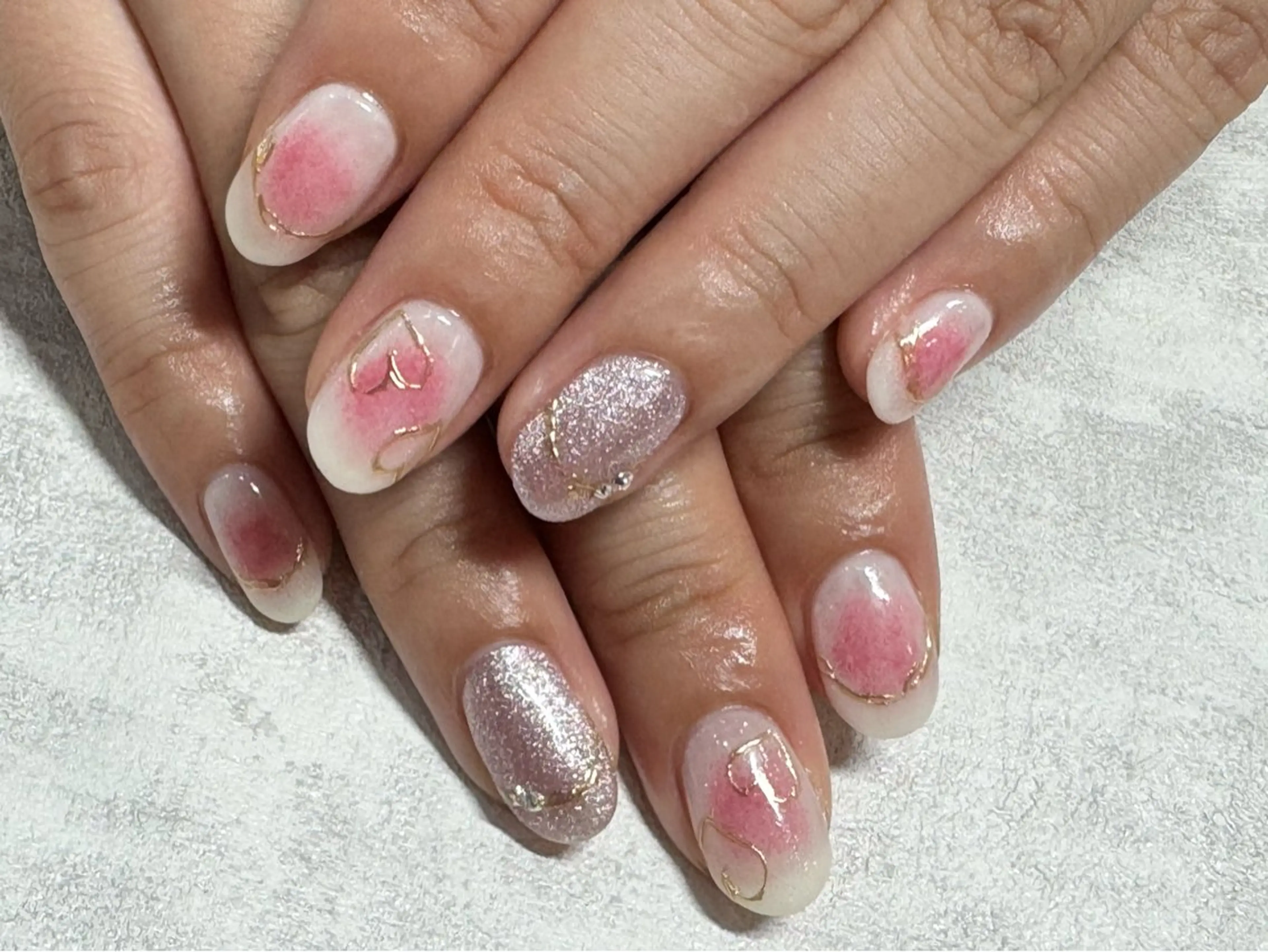 ネイル アートネイル チークネイル マグネットネイル ミラーネイル sudo ⭐︎のネイルデザイン