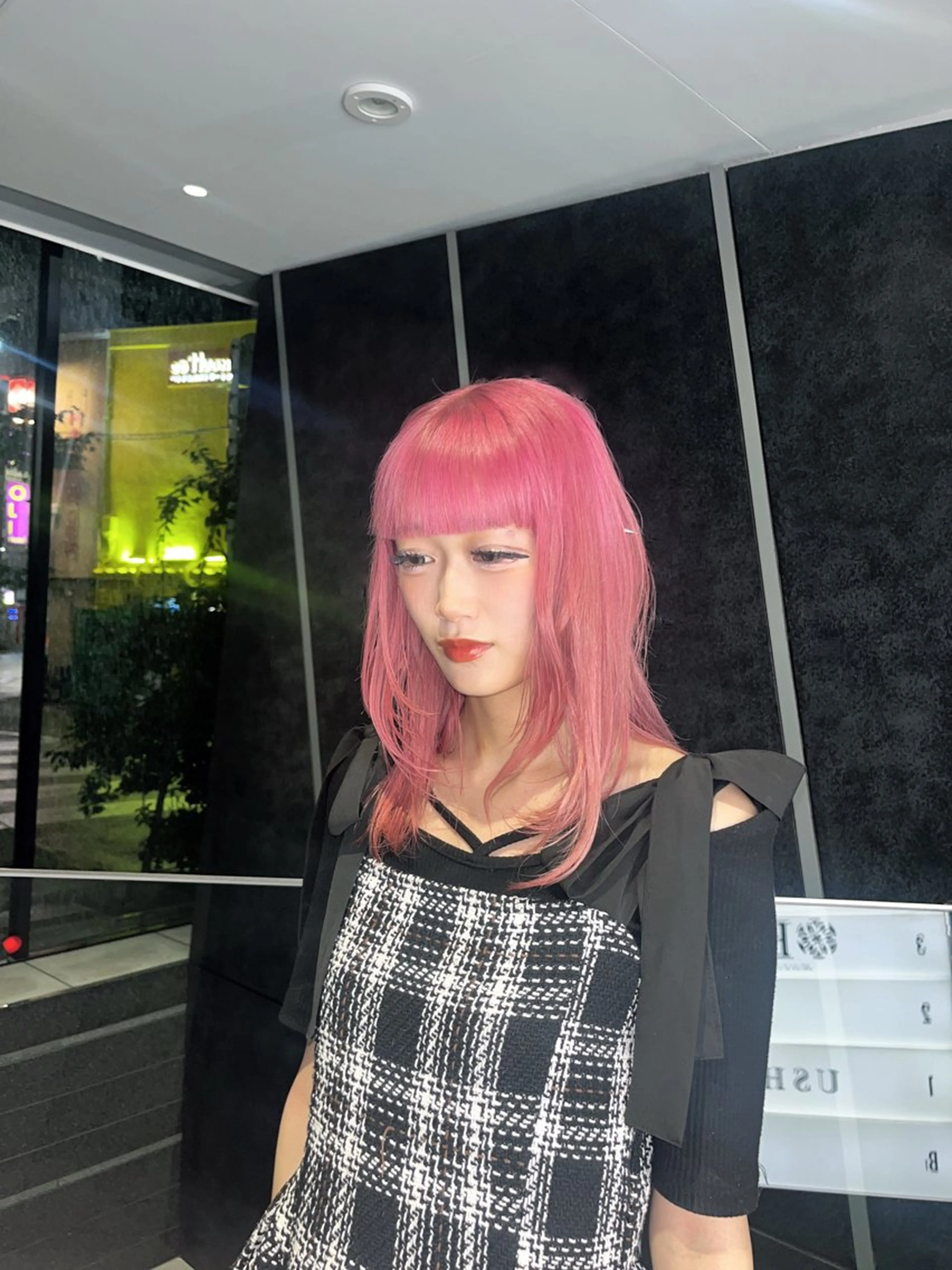 セミロング カラー ✩.*Aise⟡.· 艶カラー🪽のヘアスタイル