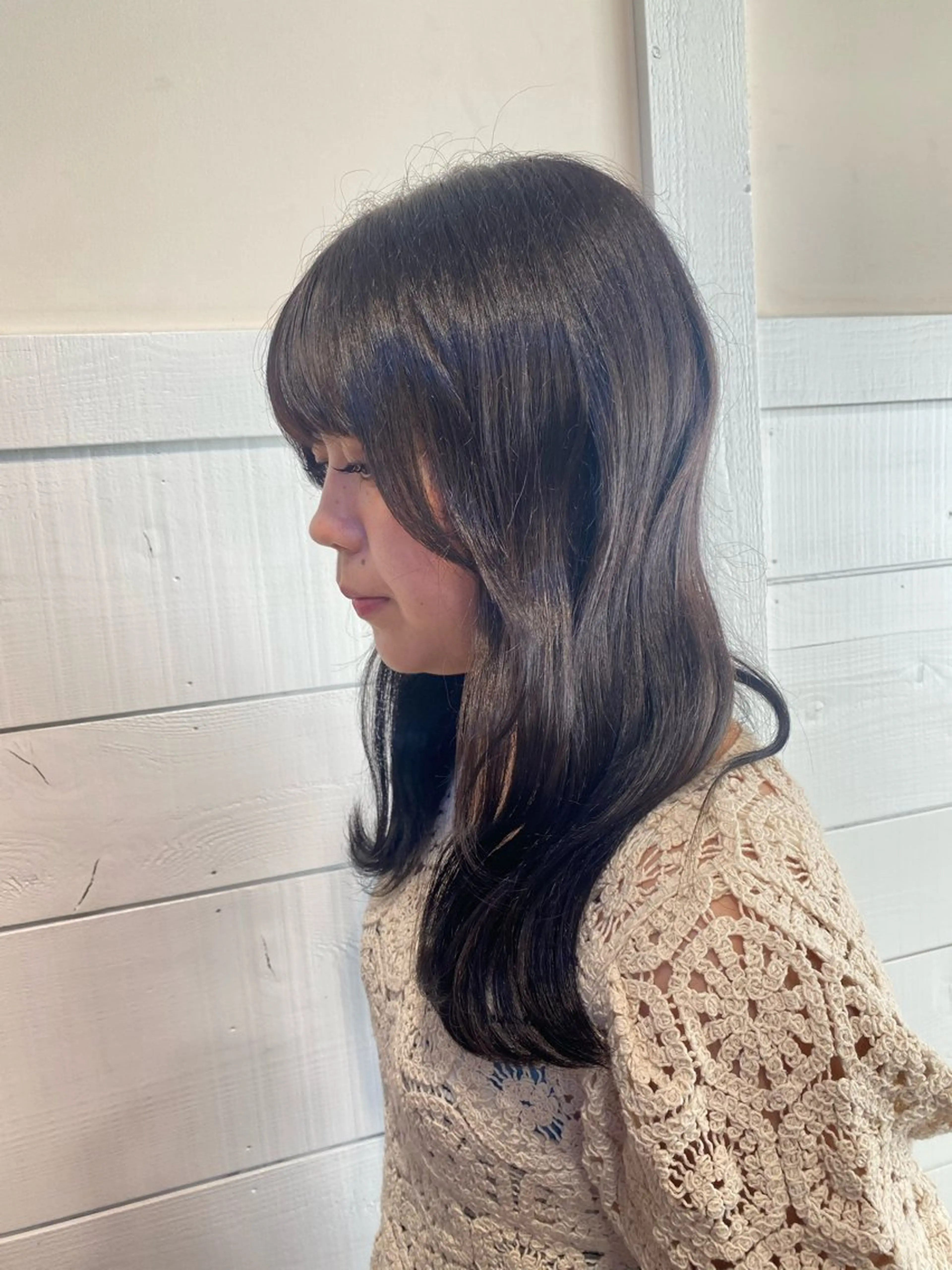 カラー 平塚 遥菜のヘアスタイル