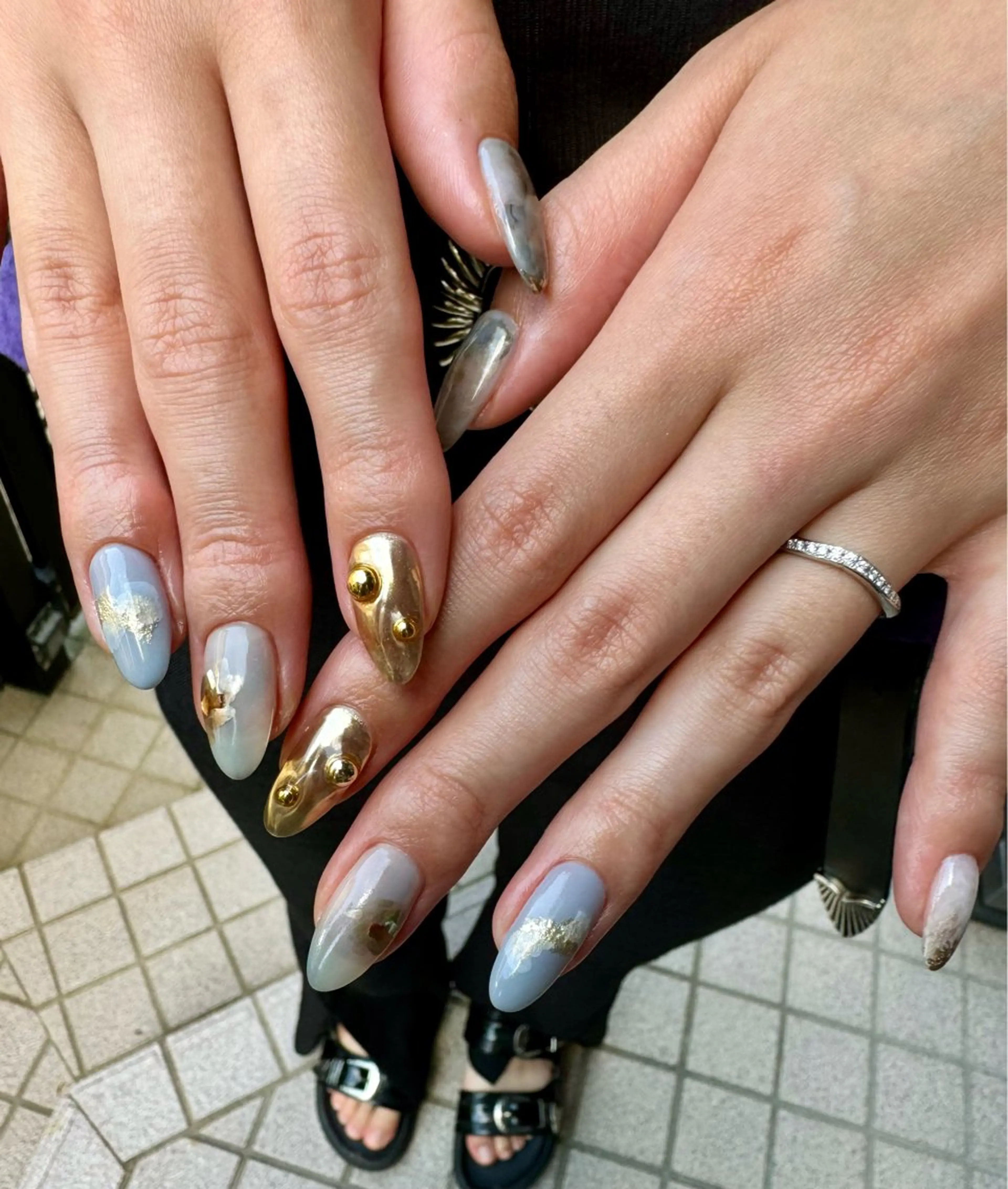 ネイル アートネイル ニュアンスネイル ハンドネイル Blé nailのネイルデザイン