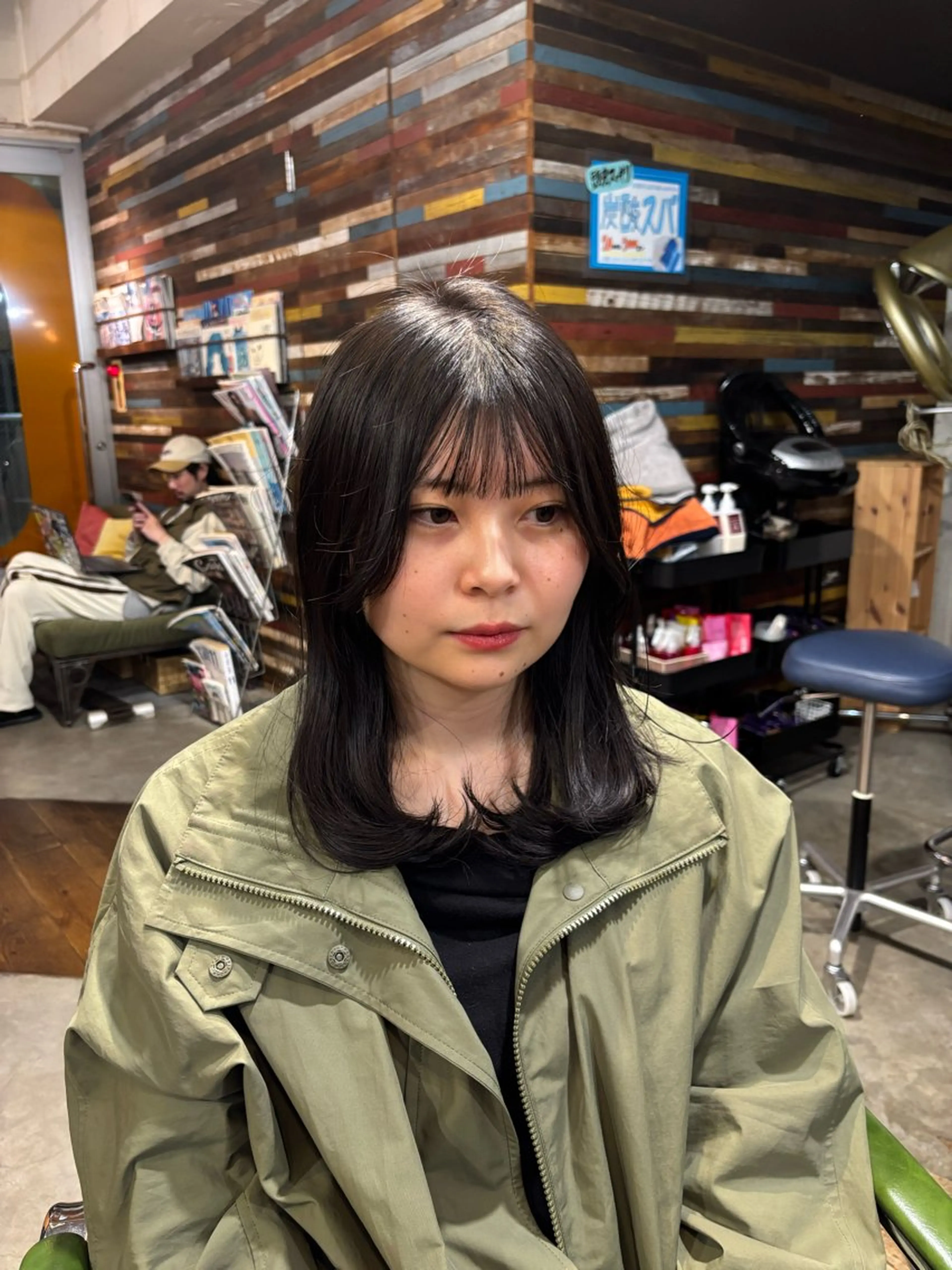 ミディアム カラー パーマ ヘアアレンジ 🧃吉祥寺/ボブ レイヤー/カサイ🧃のヘアスタイル