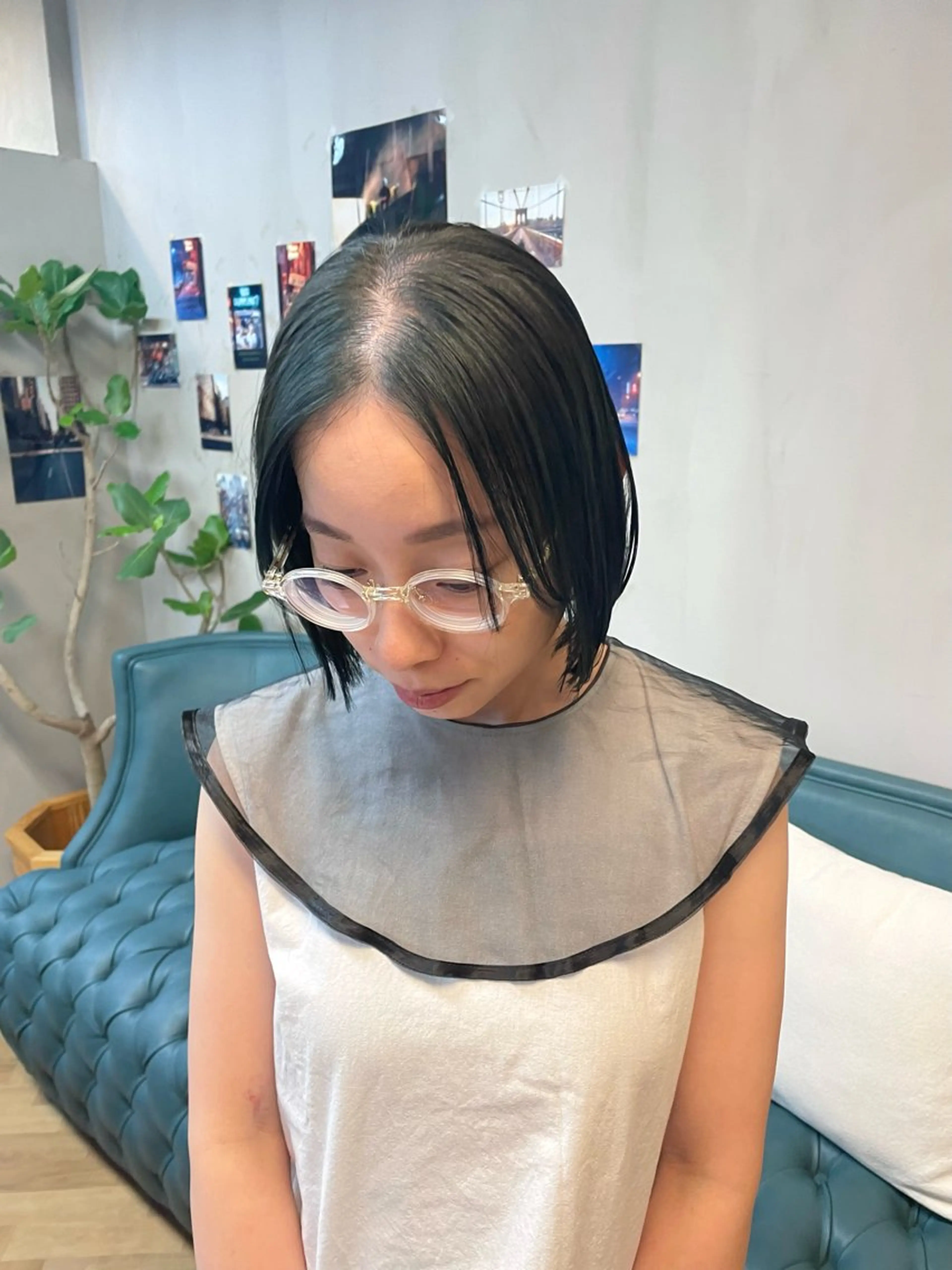 ミディアム カラー パーマ ヘアアレンジ メンズ グレージュ オリーブグレージュ オリーブグレー カット ヘアカラー トリートメント tatsumi/ボブ ウルフ/レイヤーのヘアスタイル