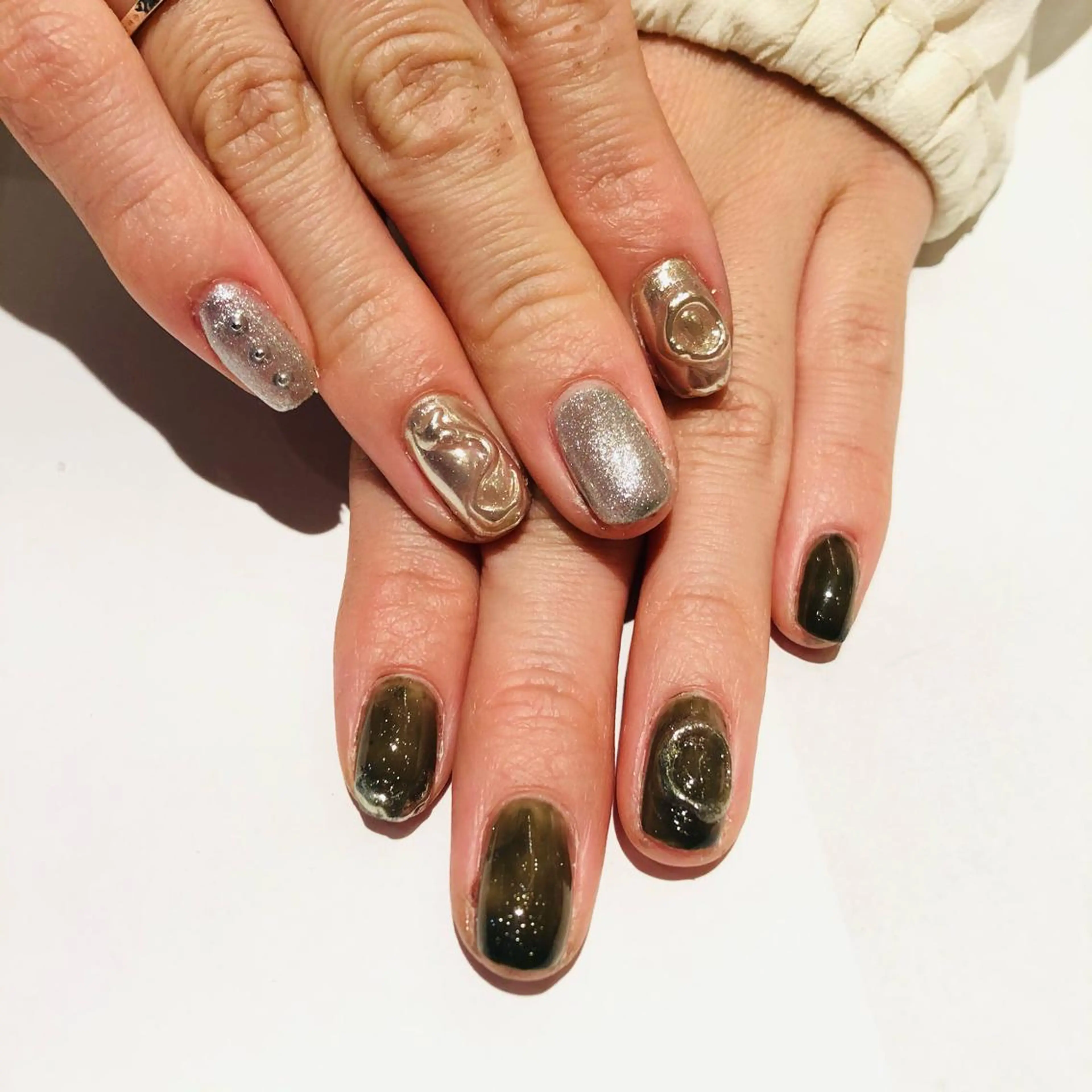 ネイル ニュアンスネイル 大阪福島 韓国まつげ Sayaka🤍🐩のマツエク・マツパデザイン