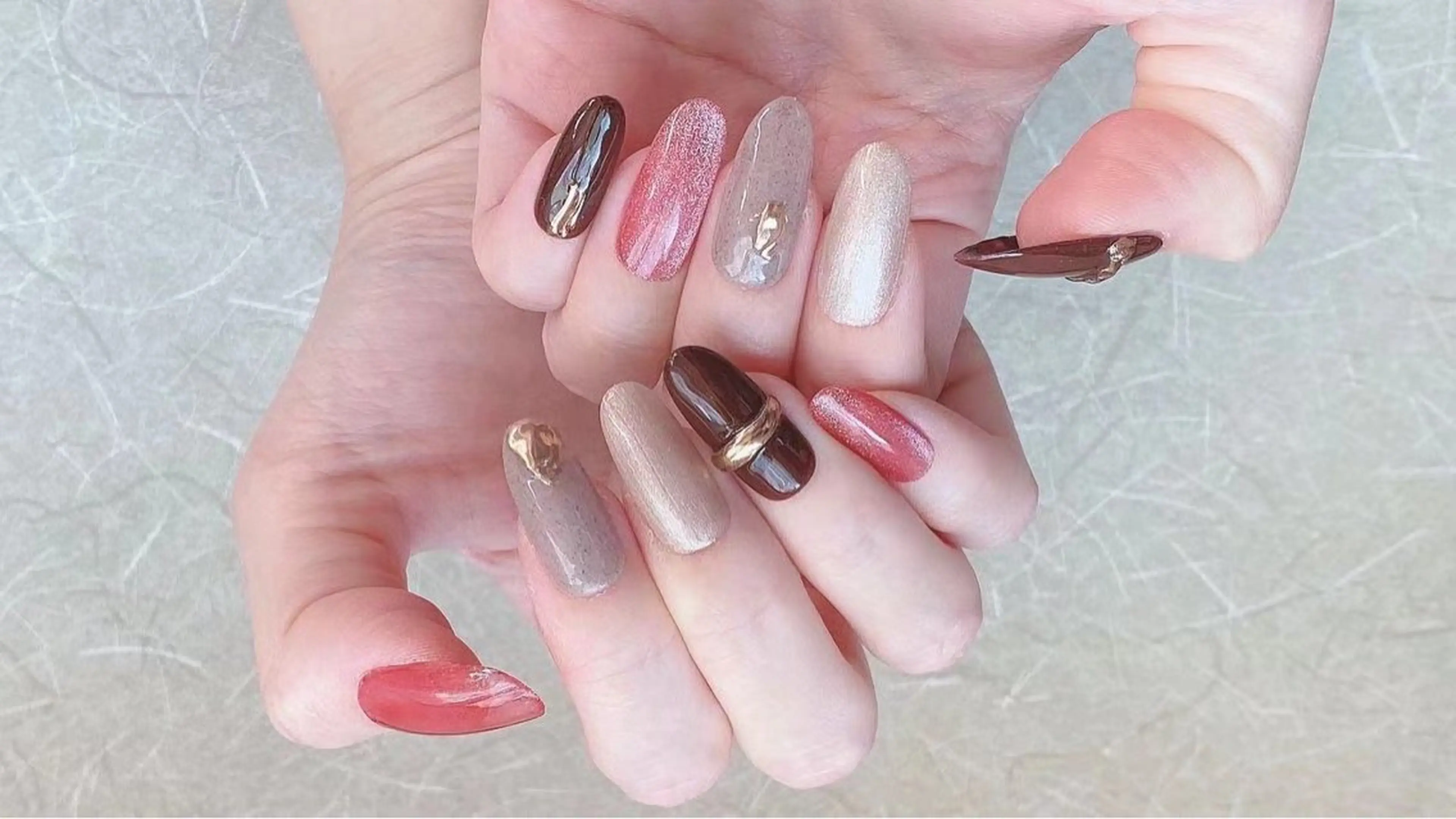 ロング amireux所属・チ まるこのネイルデザイン