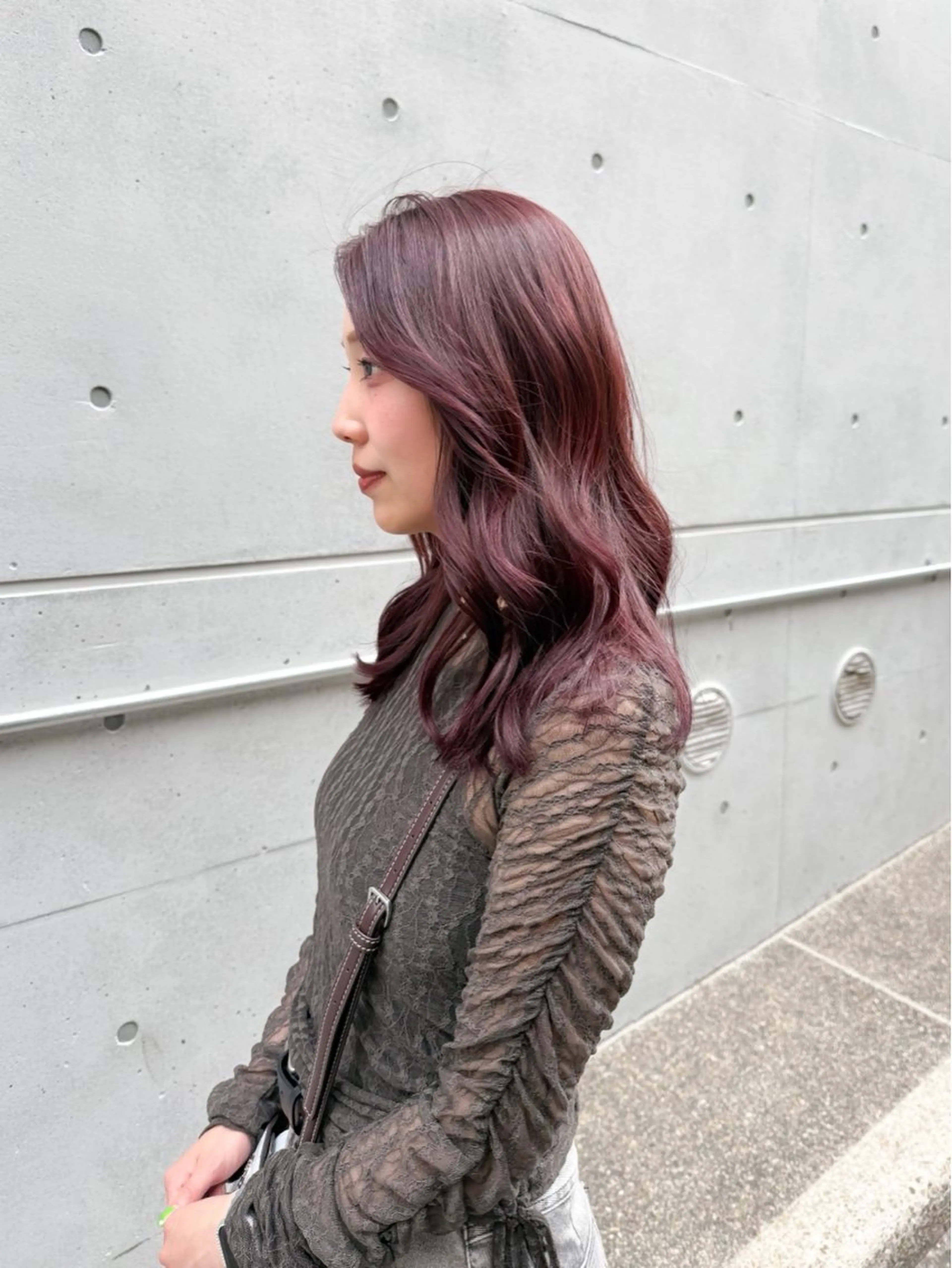 セミロング 🎗️mellow 神戸三宮 髪質改善のヘアスタイル