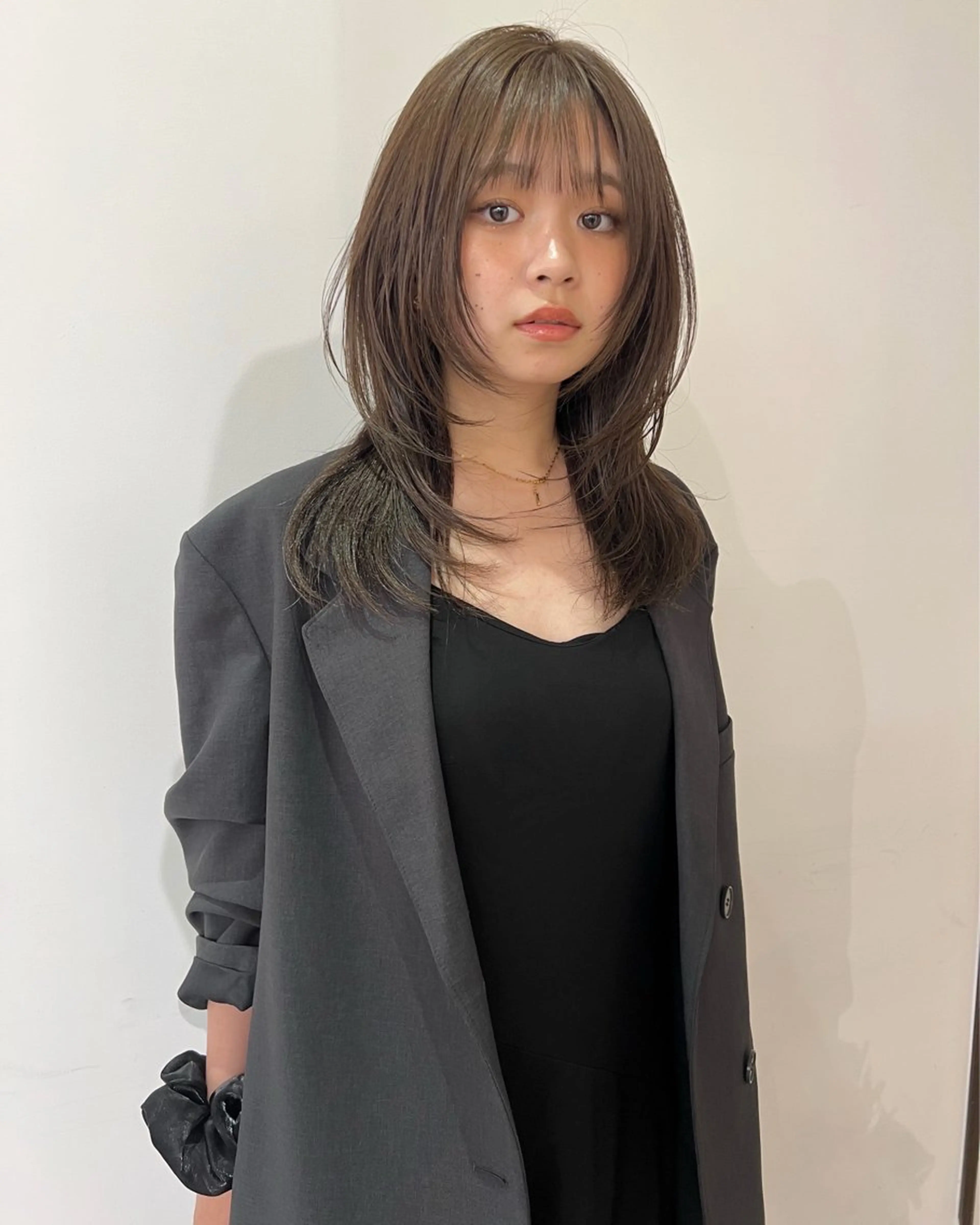 セミロング カット ヘアカラー MARU レイヤー/パーマのヘアスタイル