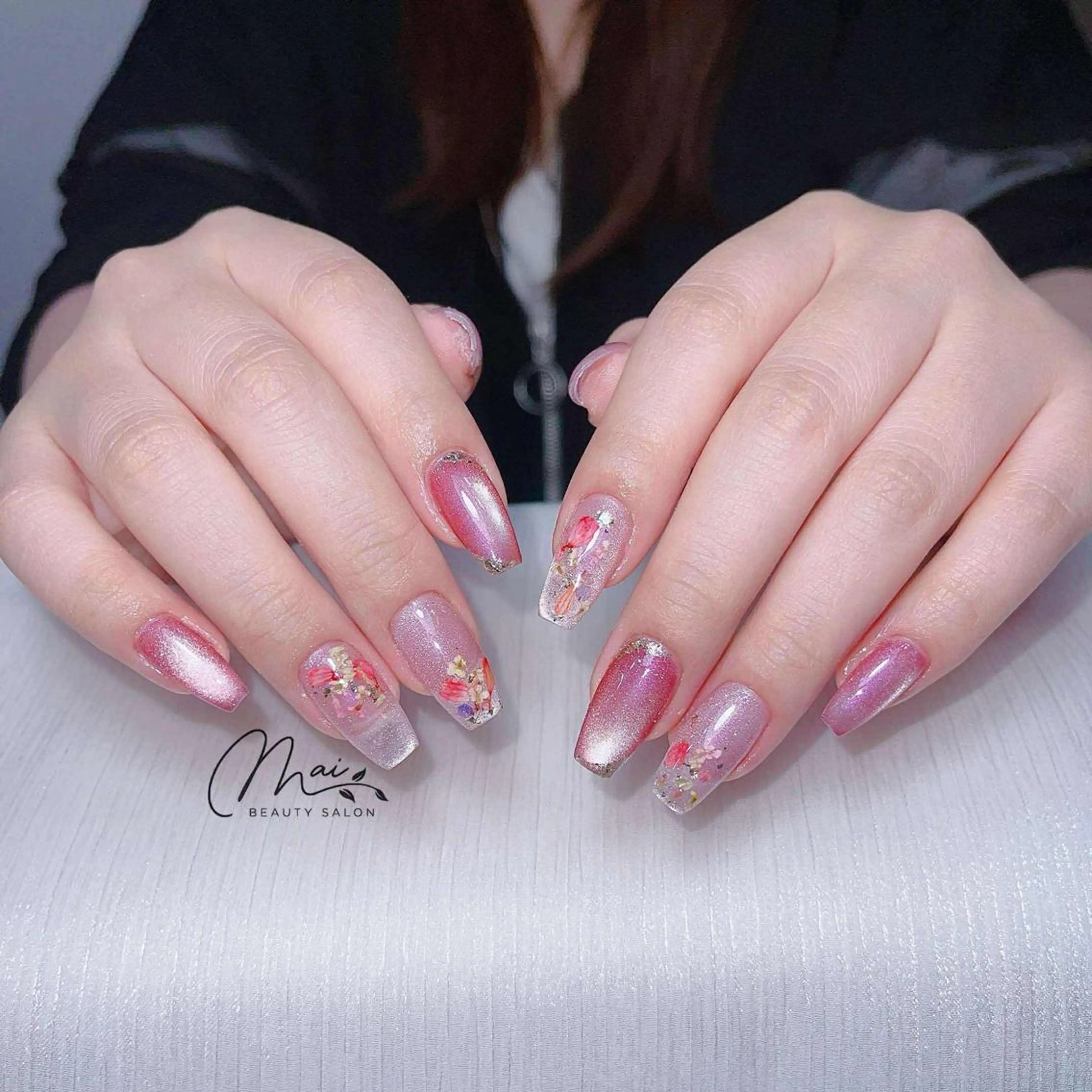 ネイル フットネイル ジェルネイル マグネットネイル パラジェル ワンホンネイル MaiBeauty DanHiのネイルデザイン