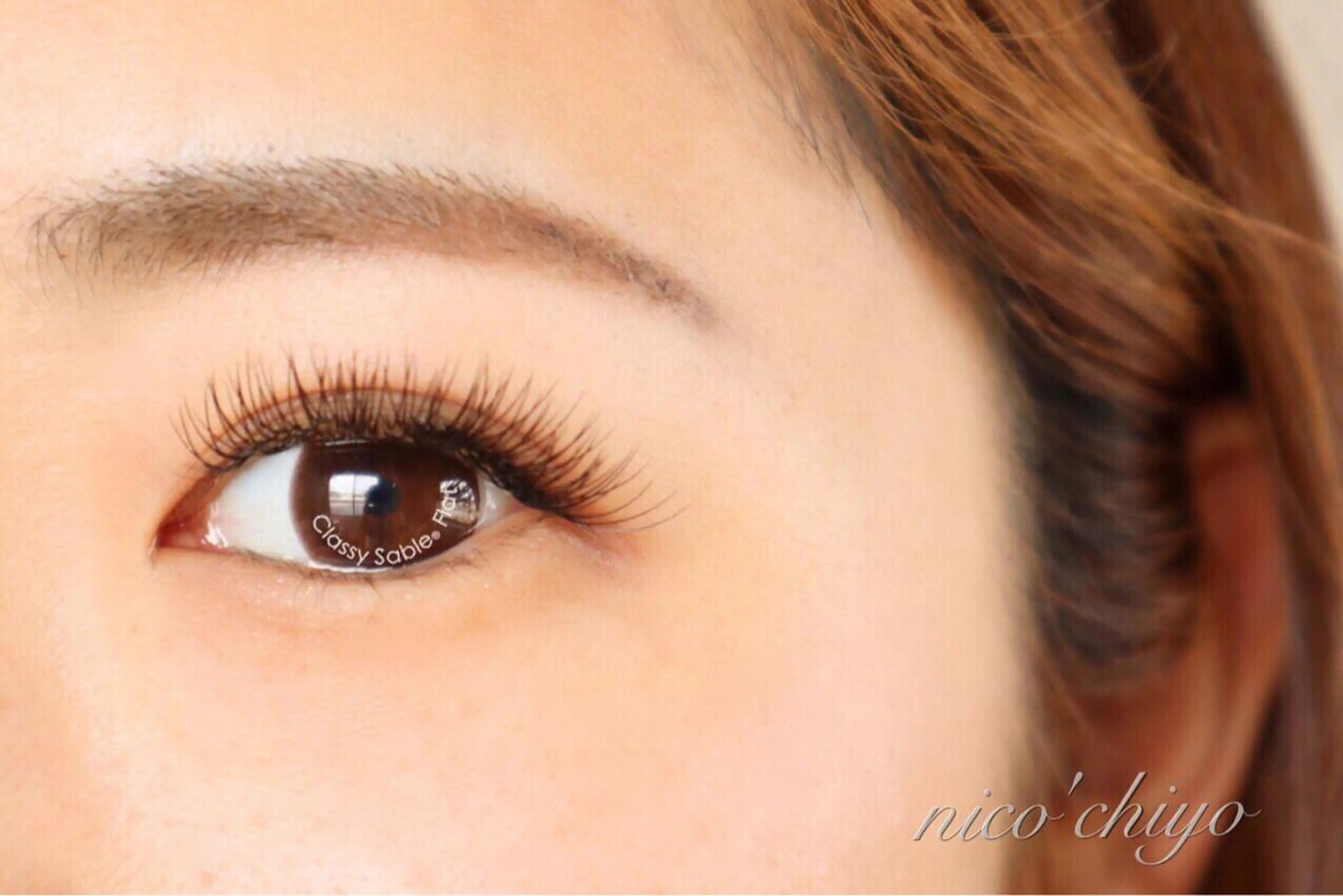 マツエク・マツパ カラーマツエク フラットラッシュ マツエク nico'chiyo所属・nico'chiyo ホソカワエーコのマツエク・マツパデザイン