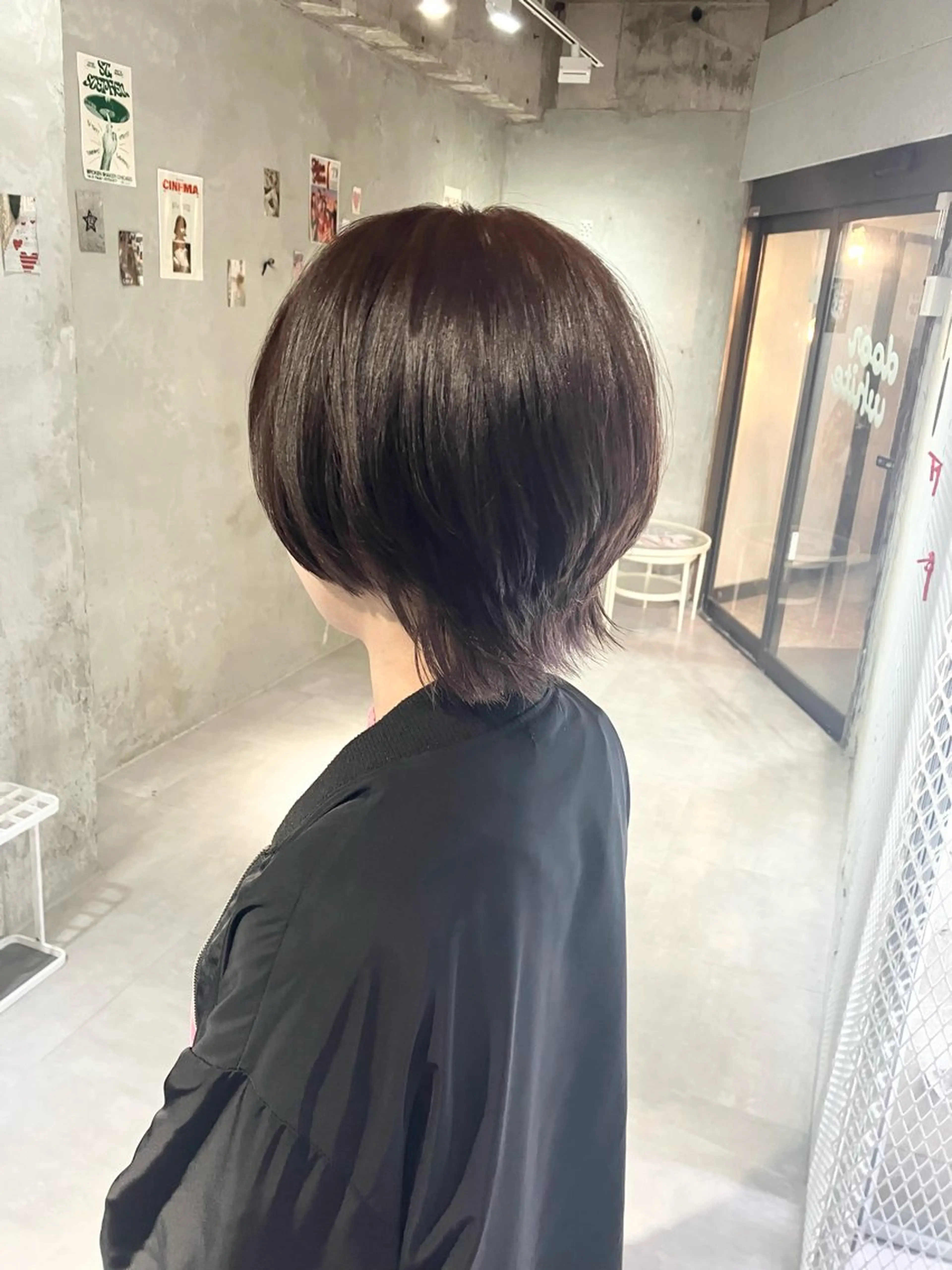 ショート カラー ブラウンカラー door white hideのヘアスタイル